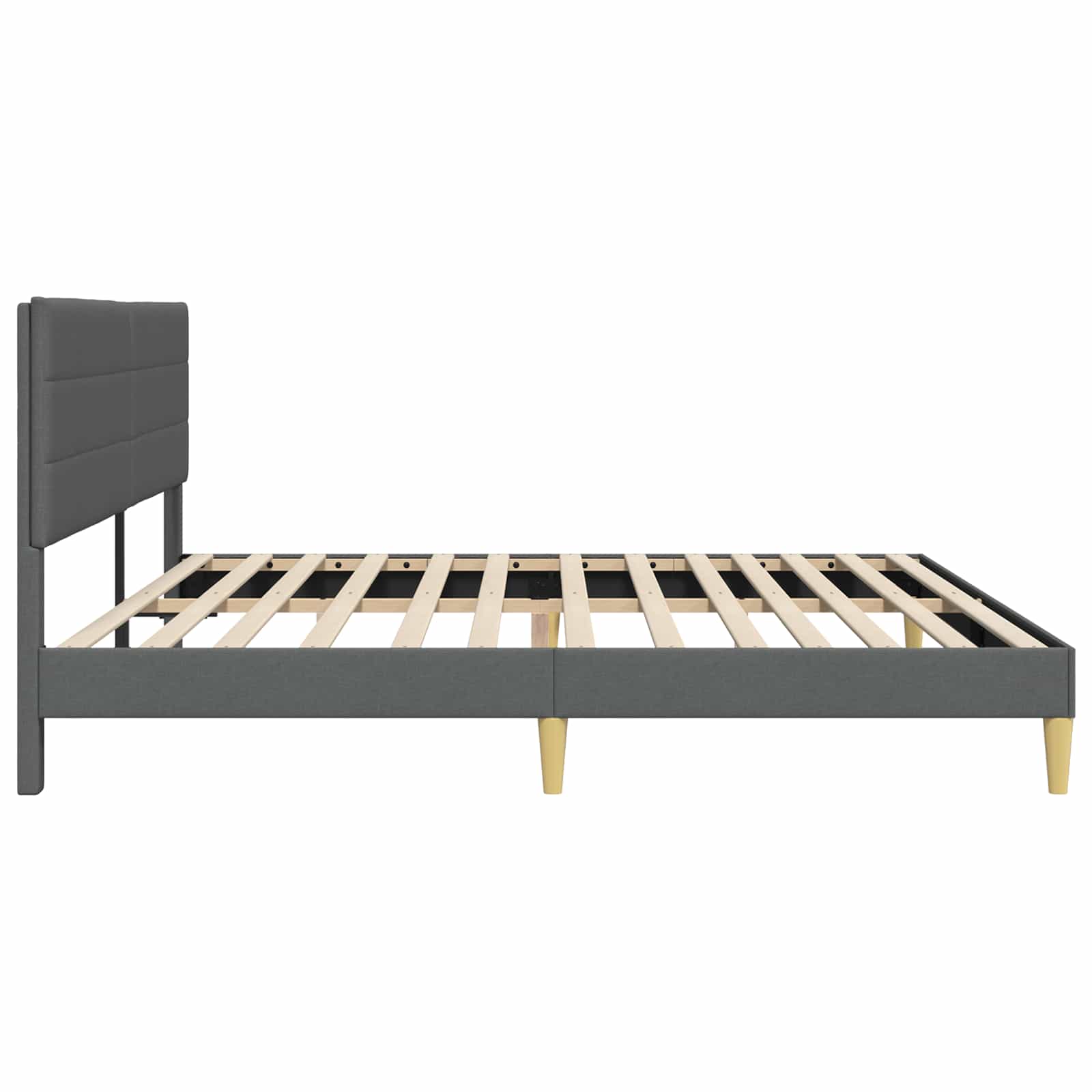 Krevetna konstrukcija Tamnosiva 180 x 200 cm Tkanina