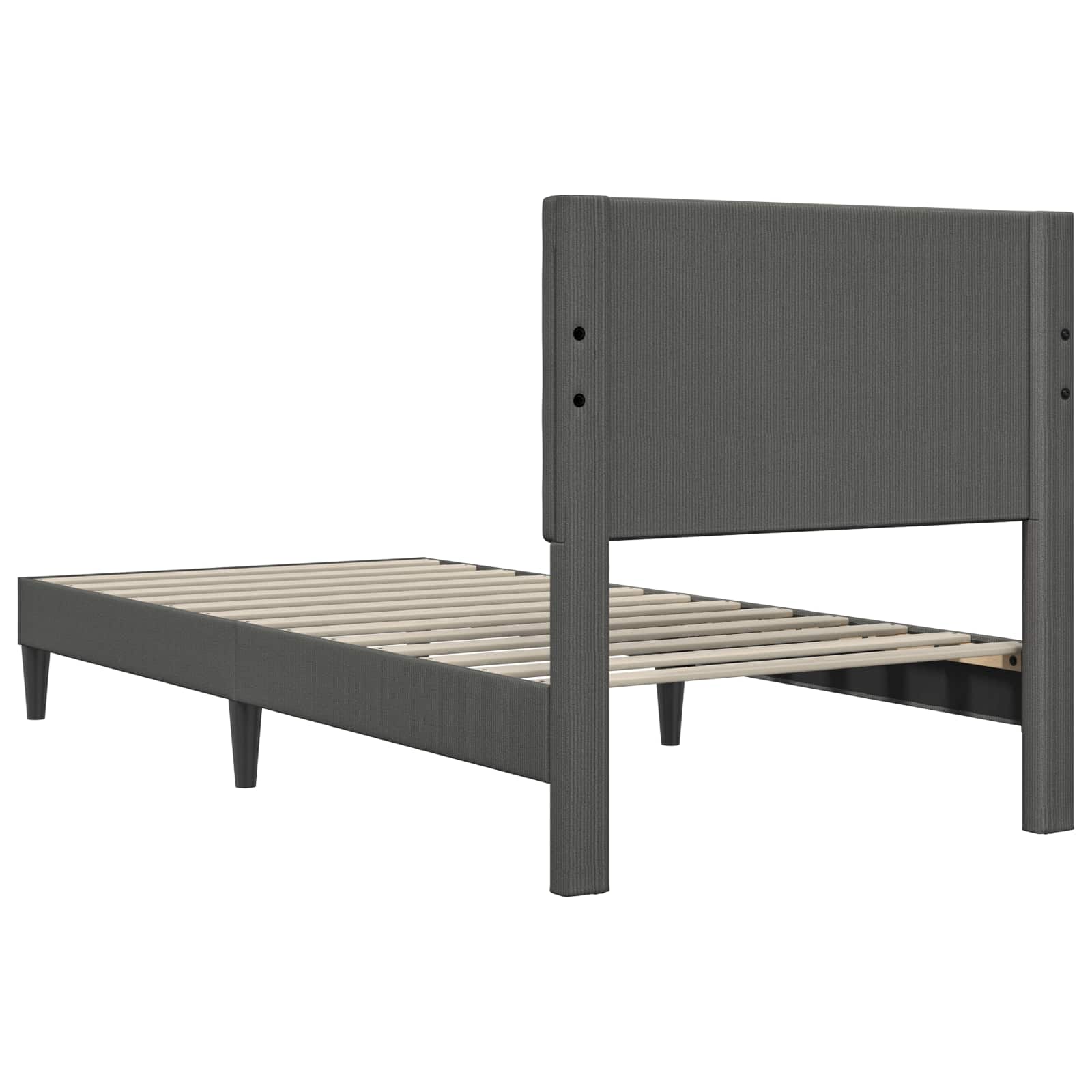 Krevetna konstrukcija Tamnosiva 90 x 190 cm Kordura tekstil