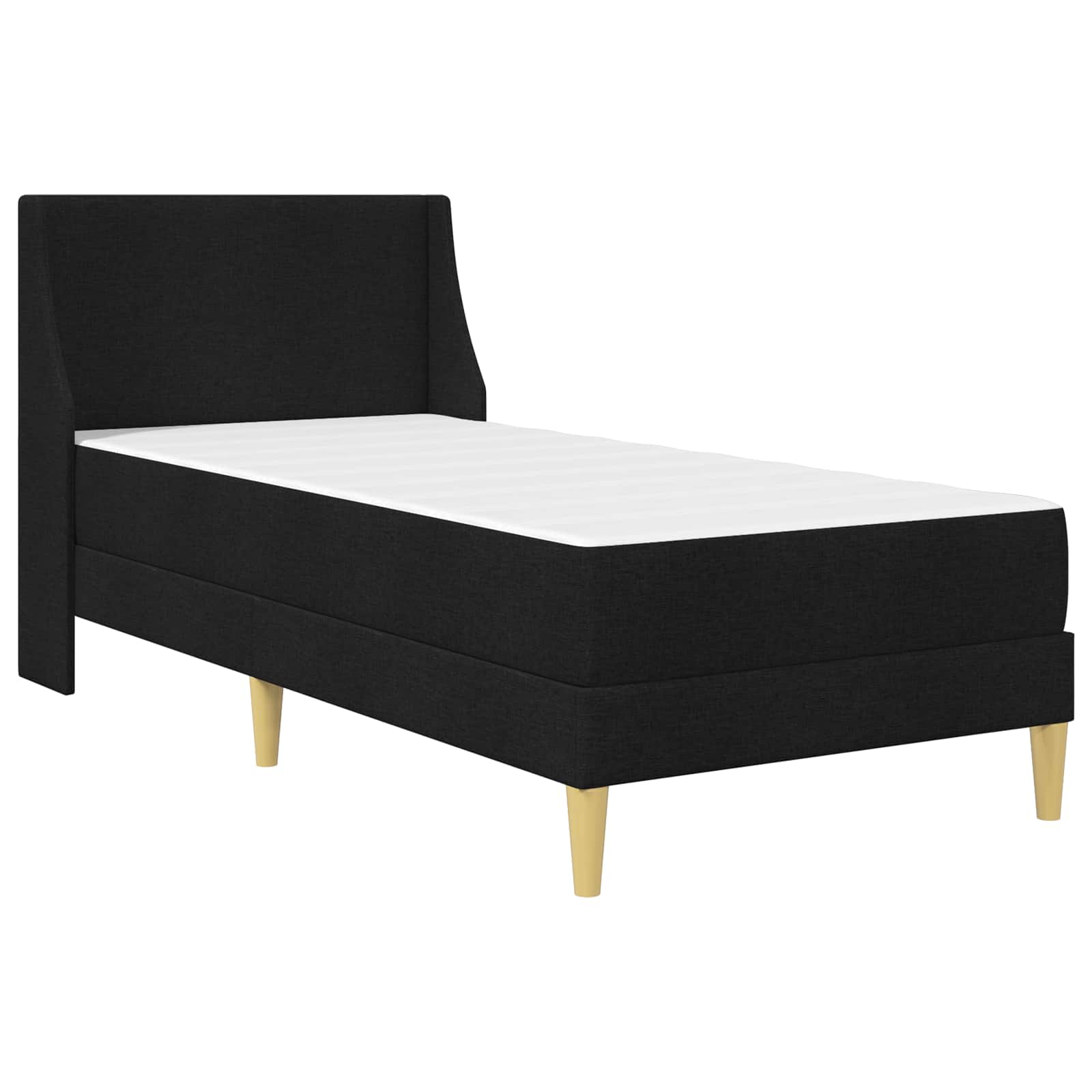 Okvir kreveta s madracem Crna 90 x 190 cm Poliester