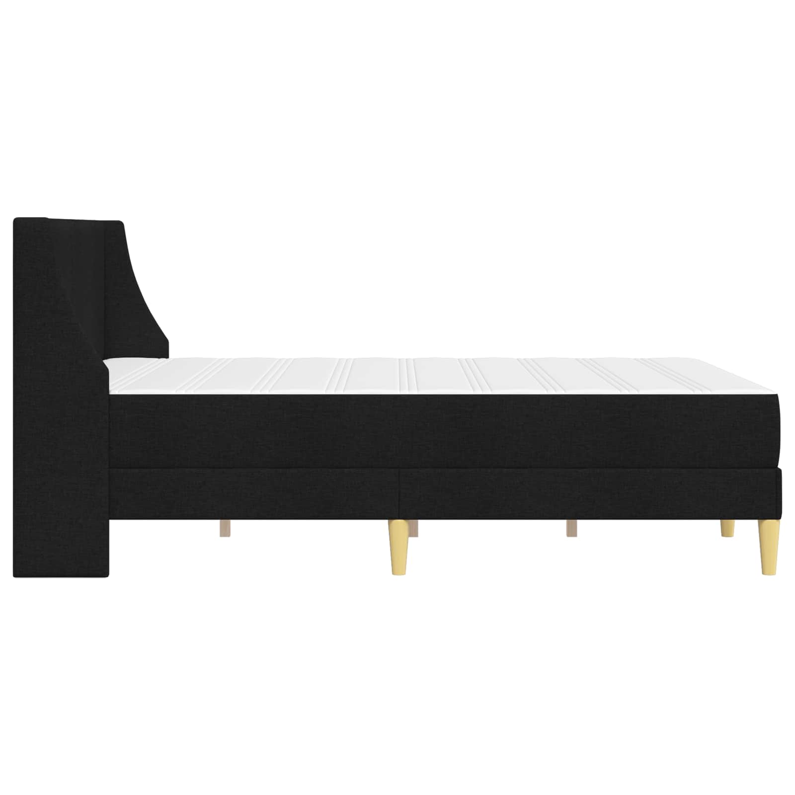 Okvir kreveta s madracem Crna 160 x 200 cm Poliester