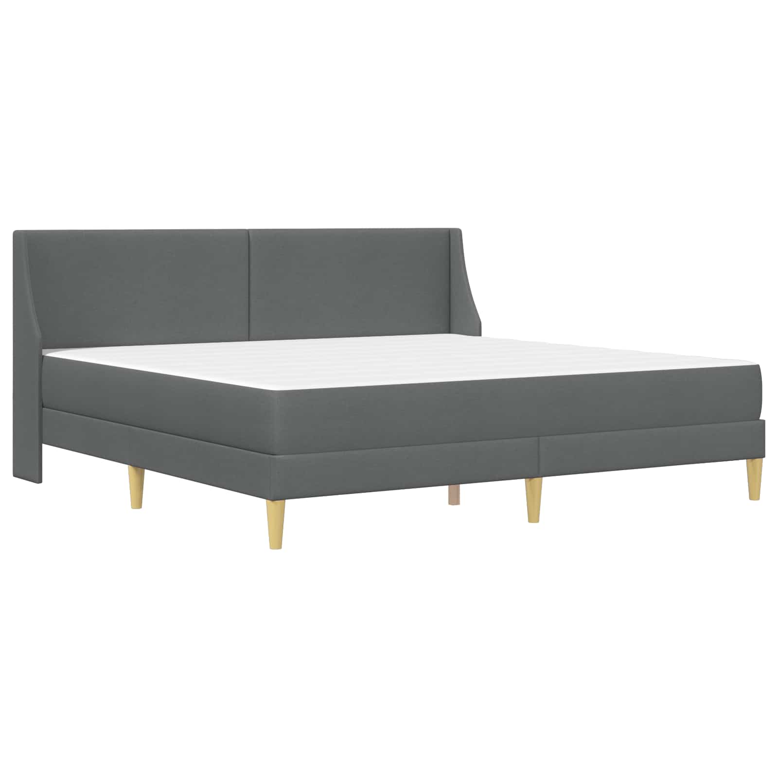 Okvir kreveta s madracem Tamno siva 180 x 200 cm Poliester