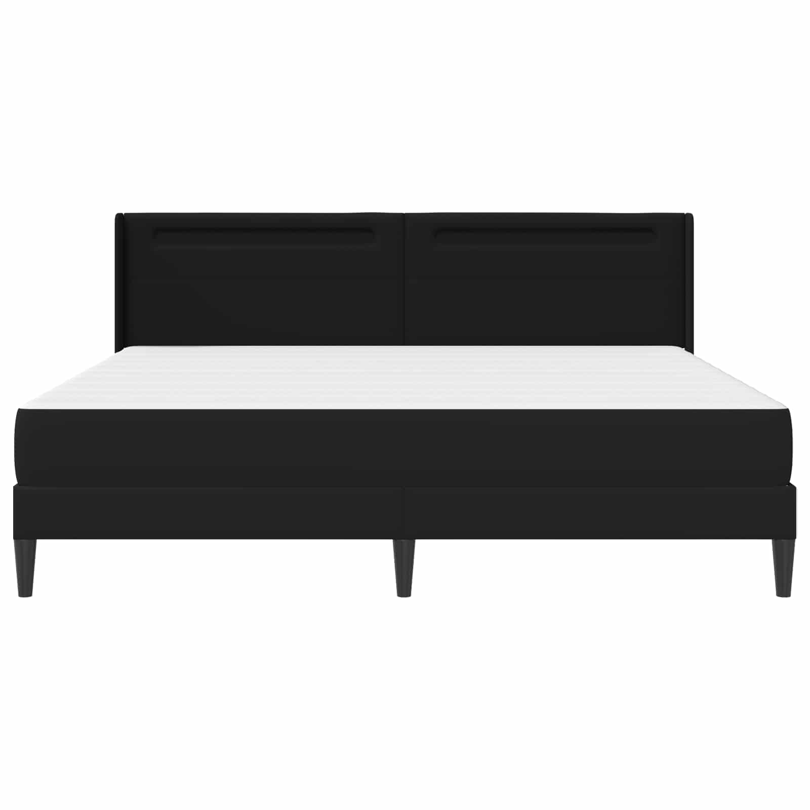 Okvir kreveta s madracem Crna 180 x 200 cm Umjetna koža