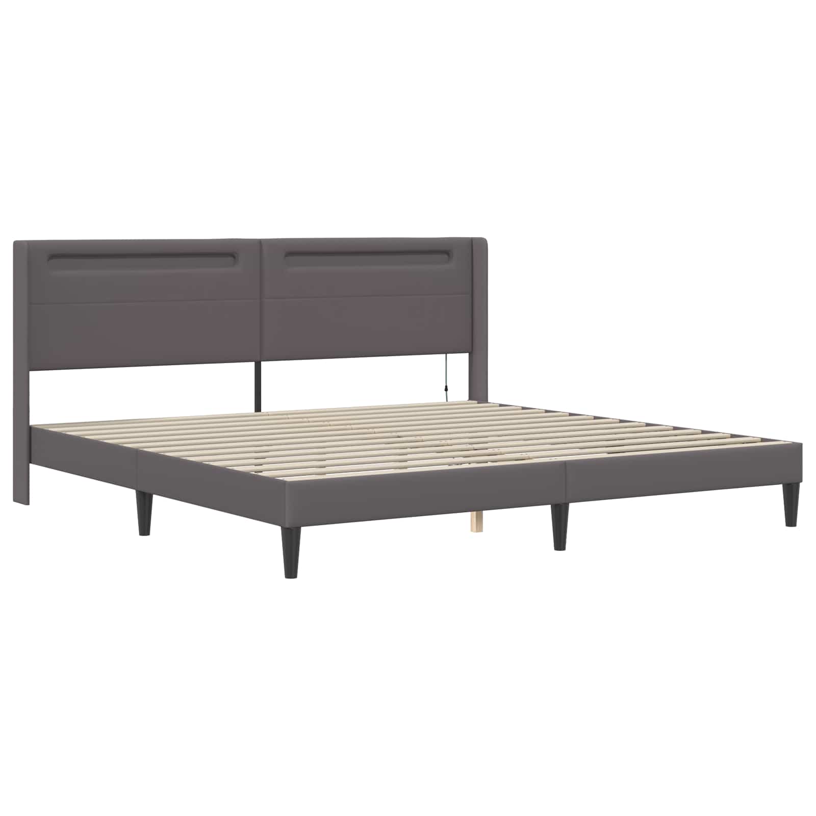 Okvir kreveta s madracem Siva 200 x 200 cm Umjetna koža