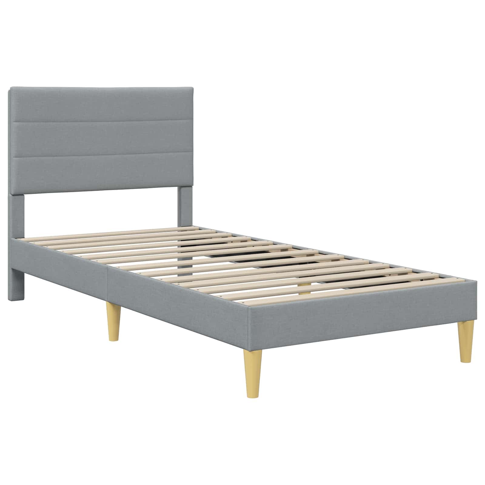 Krevetna konstrukcija Svijetlo siva 80 x 200 cm Poliester