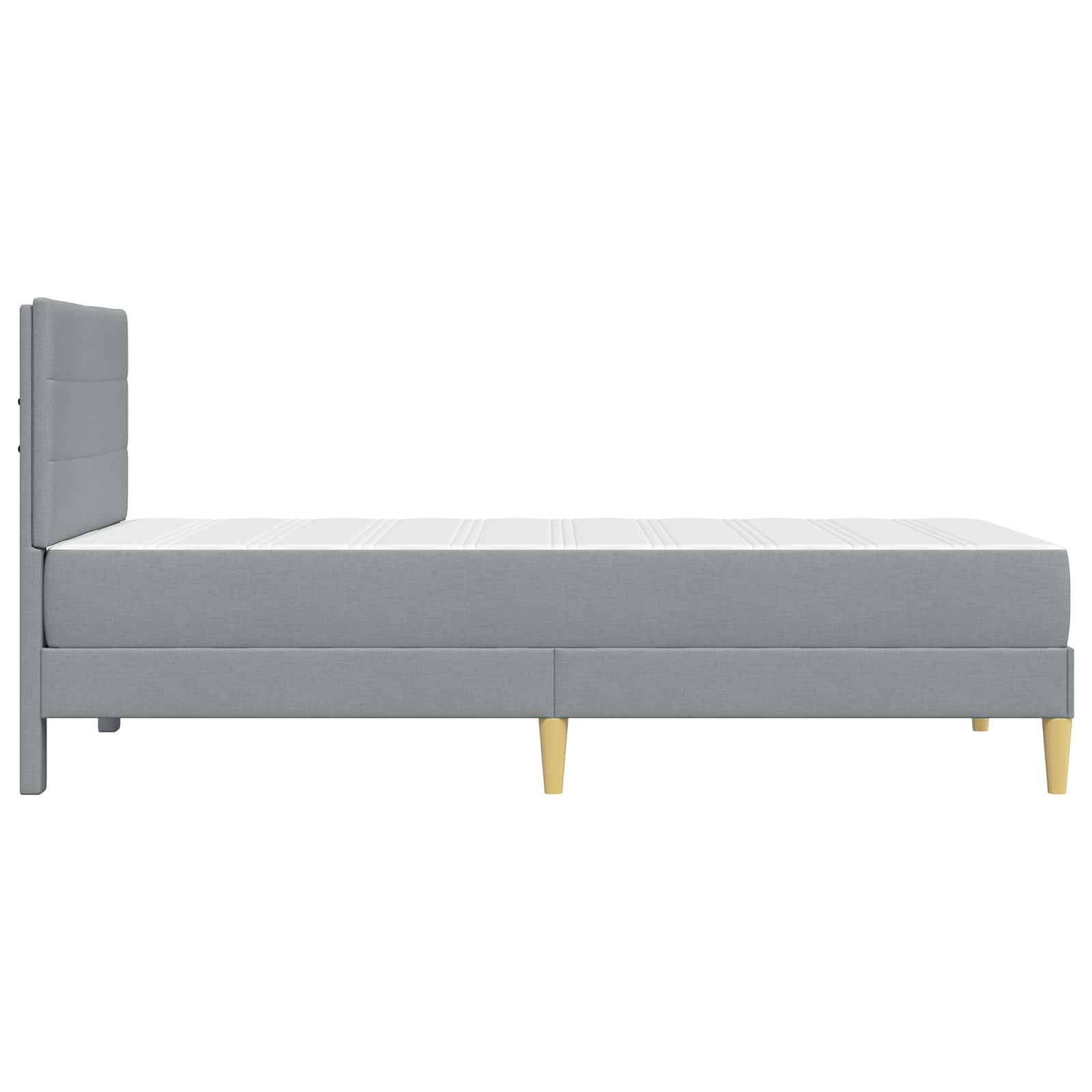 Krevetna konstrukcija Svijetlo siva 80 x 200 cm Poliester