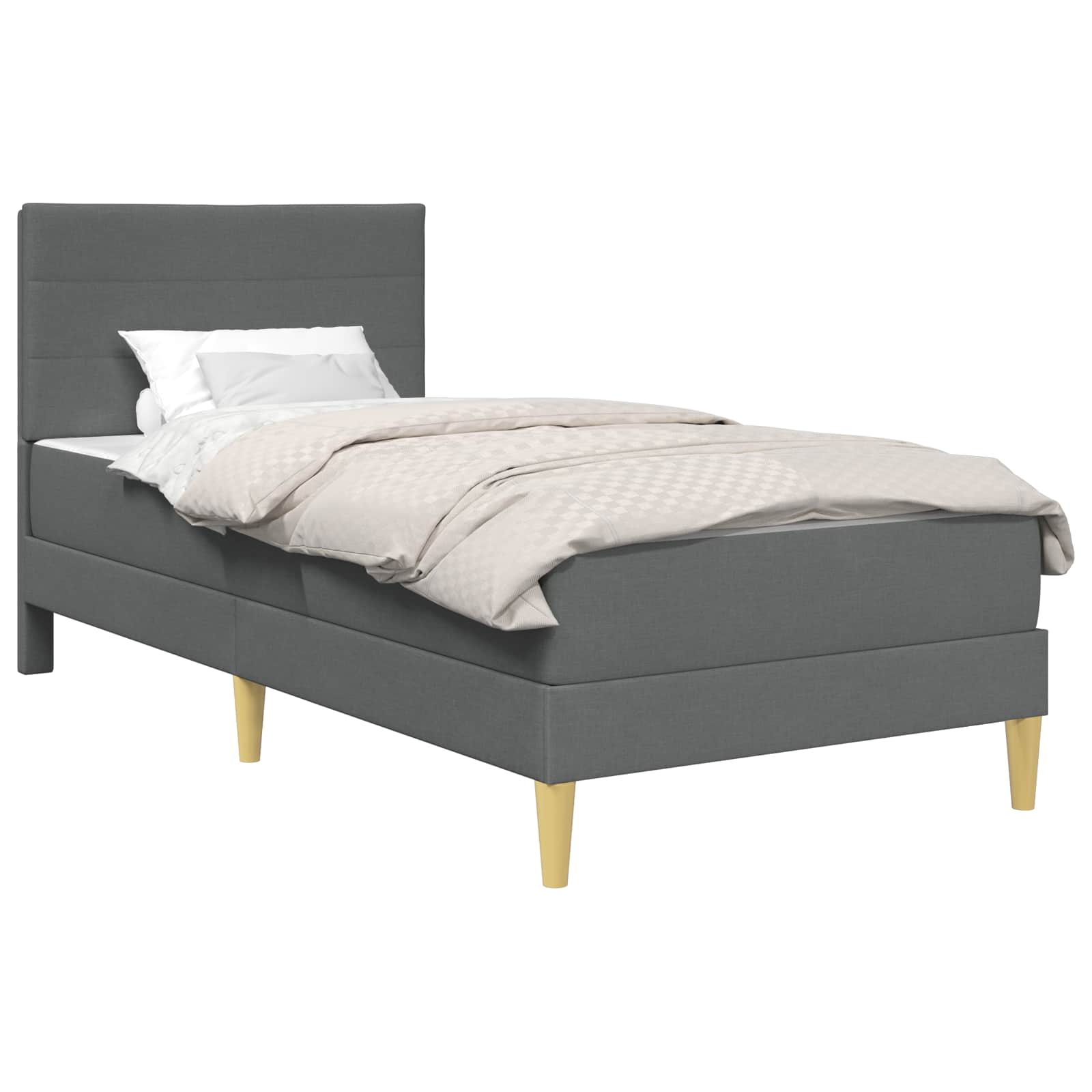 Krevetna konstrukcija Tamno siva 80 x 200 cm Poliester