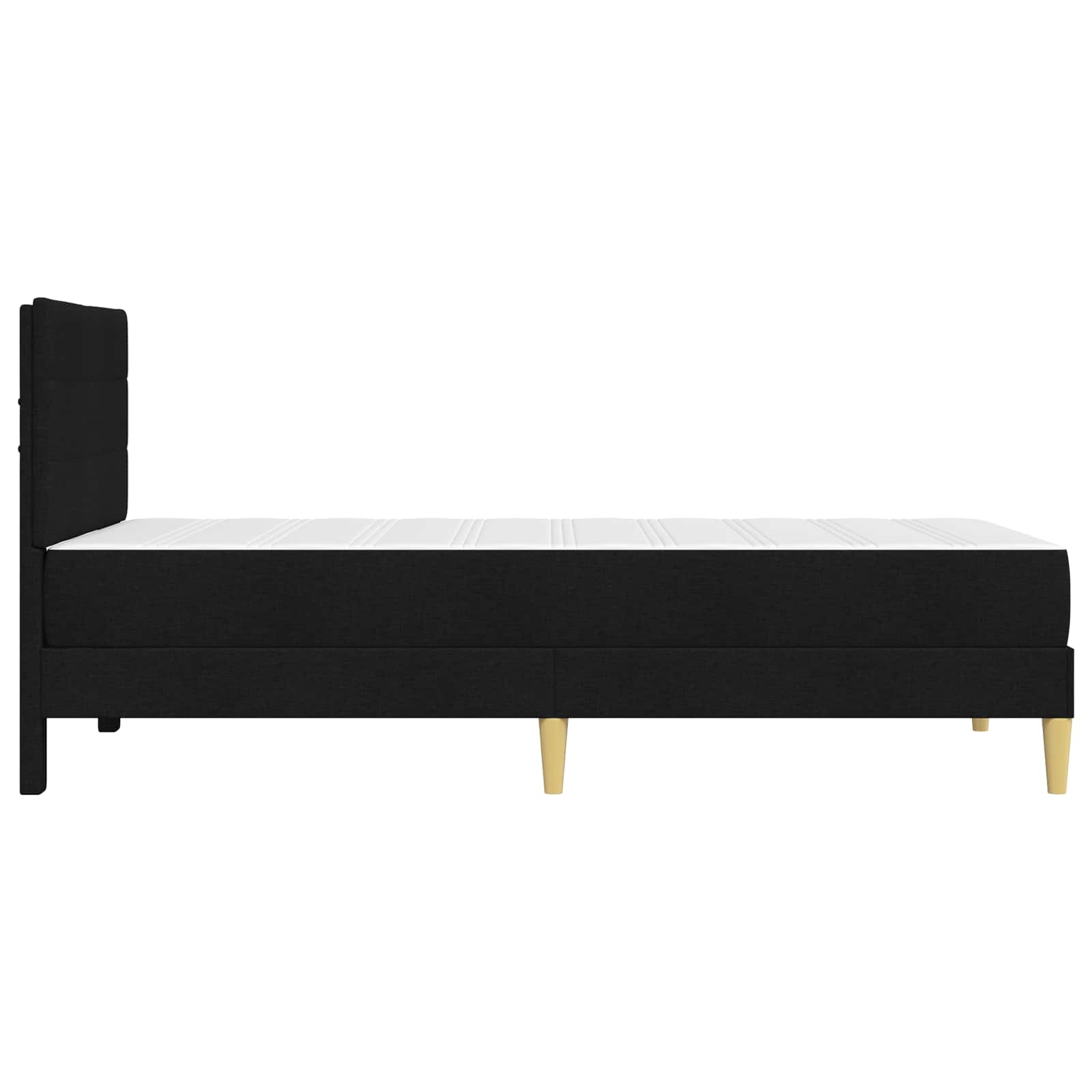 Krevetna konstrukcija Crna 80 x 200 cm Poliester
