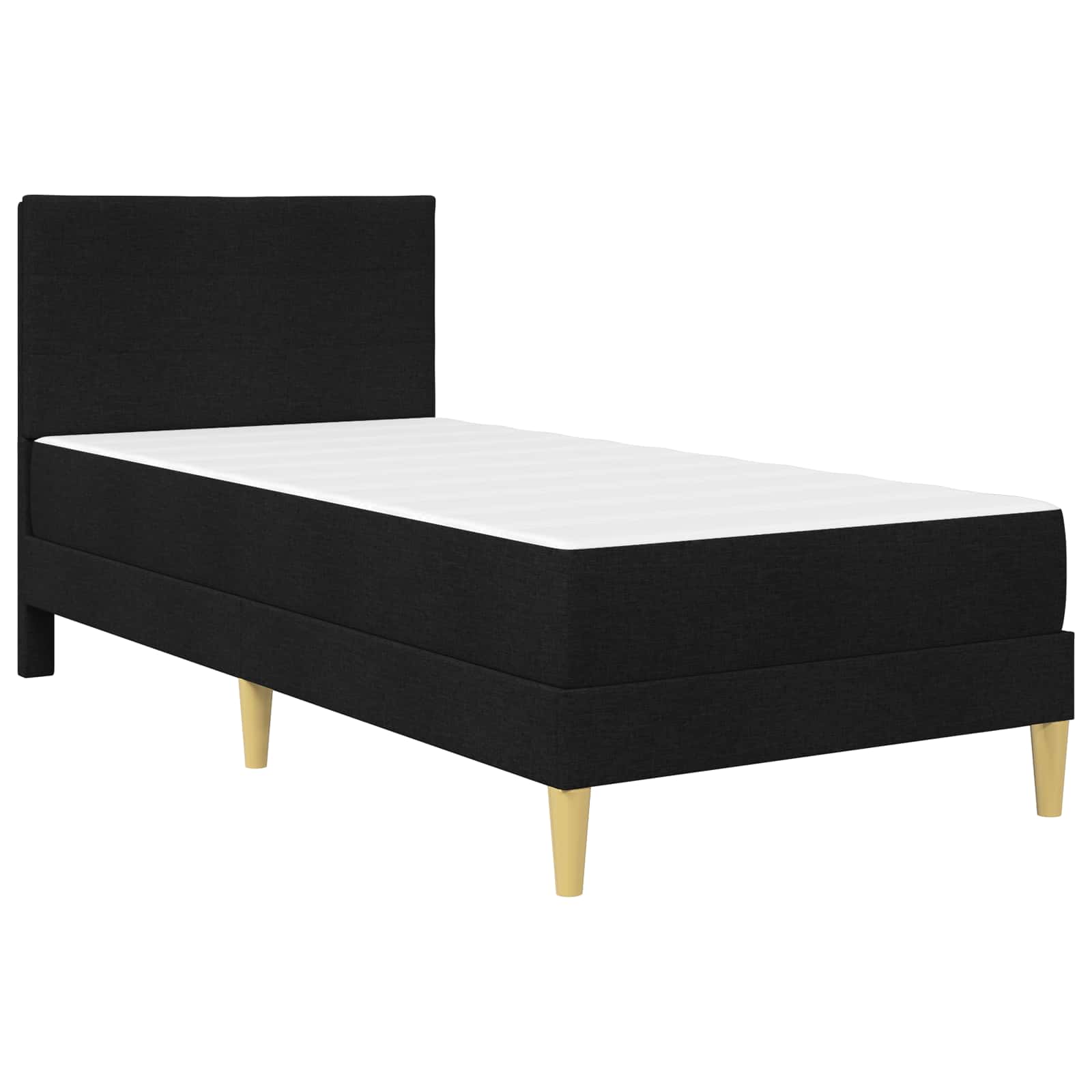 Krevetna konstrukcija Crna 100 x 200 cm Poliester