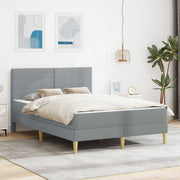 Krevetna konstrukcija Svijetlo siva 120 x 200 cm Poliester