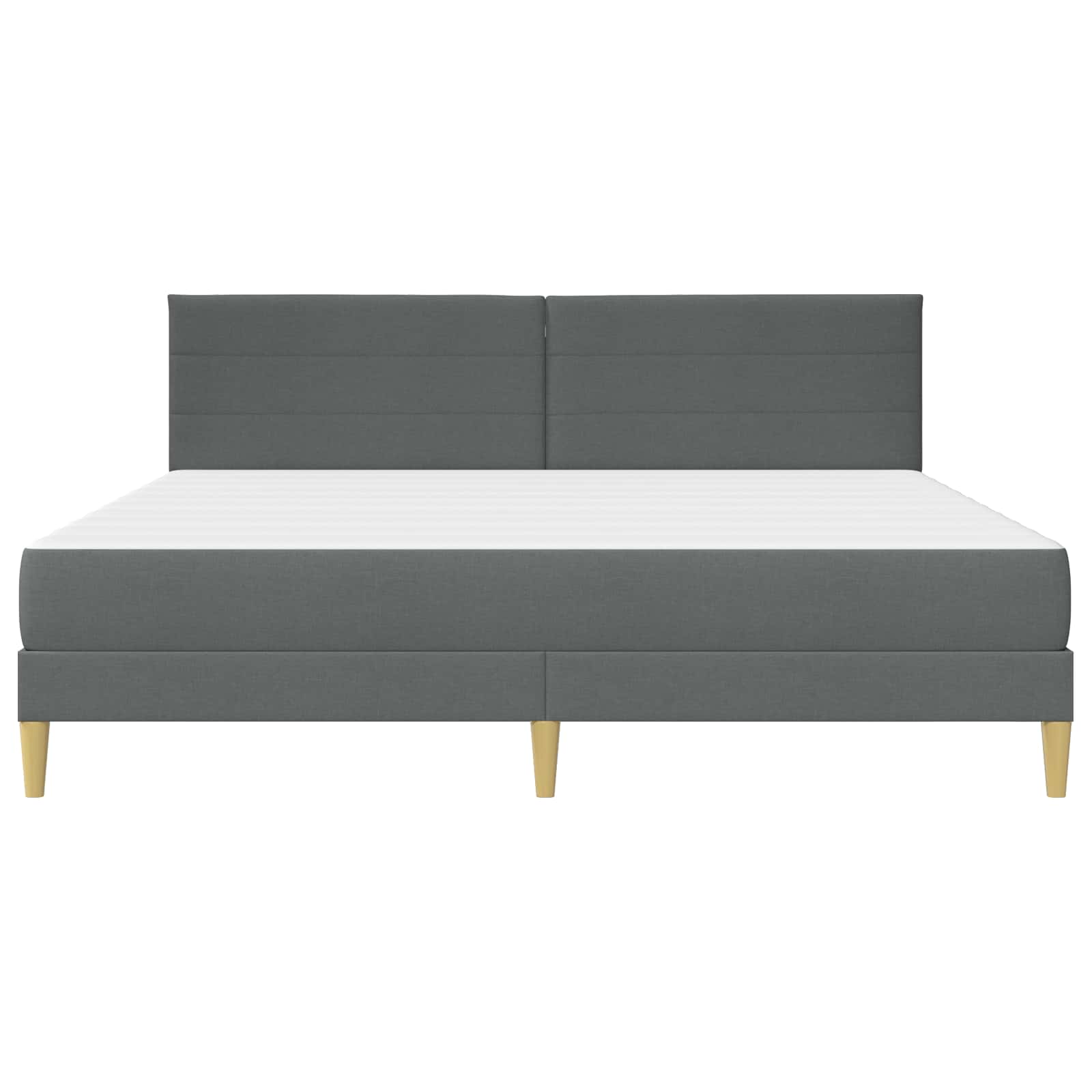 Krevetna konstrukcija Tamno siva 180 x 200 cm Poliester