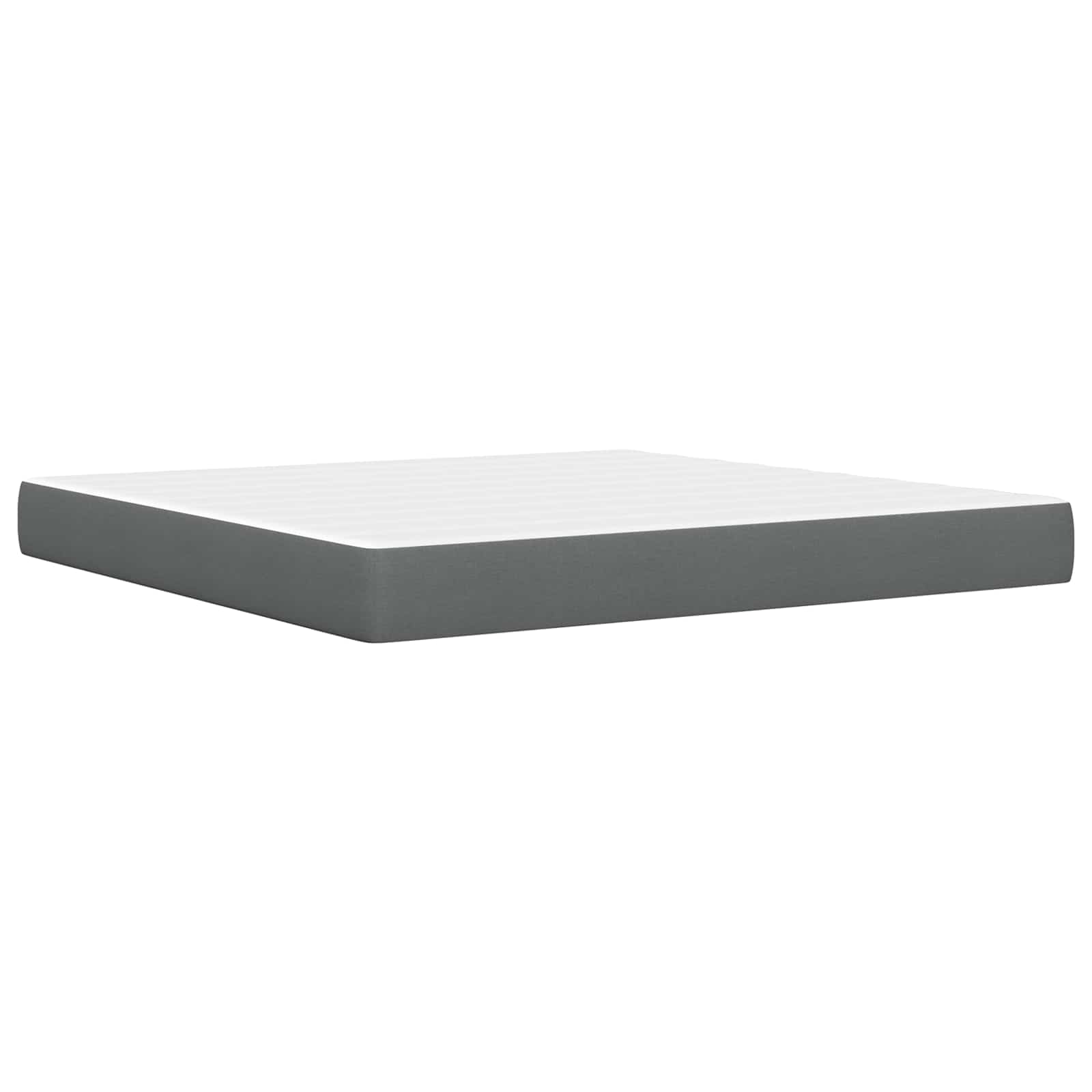 Krevetna konstrukcija Tamno siva 200 x 200 cm Poliester