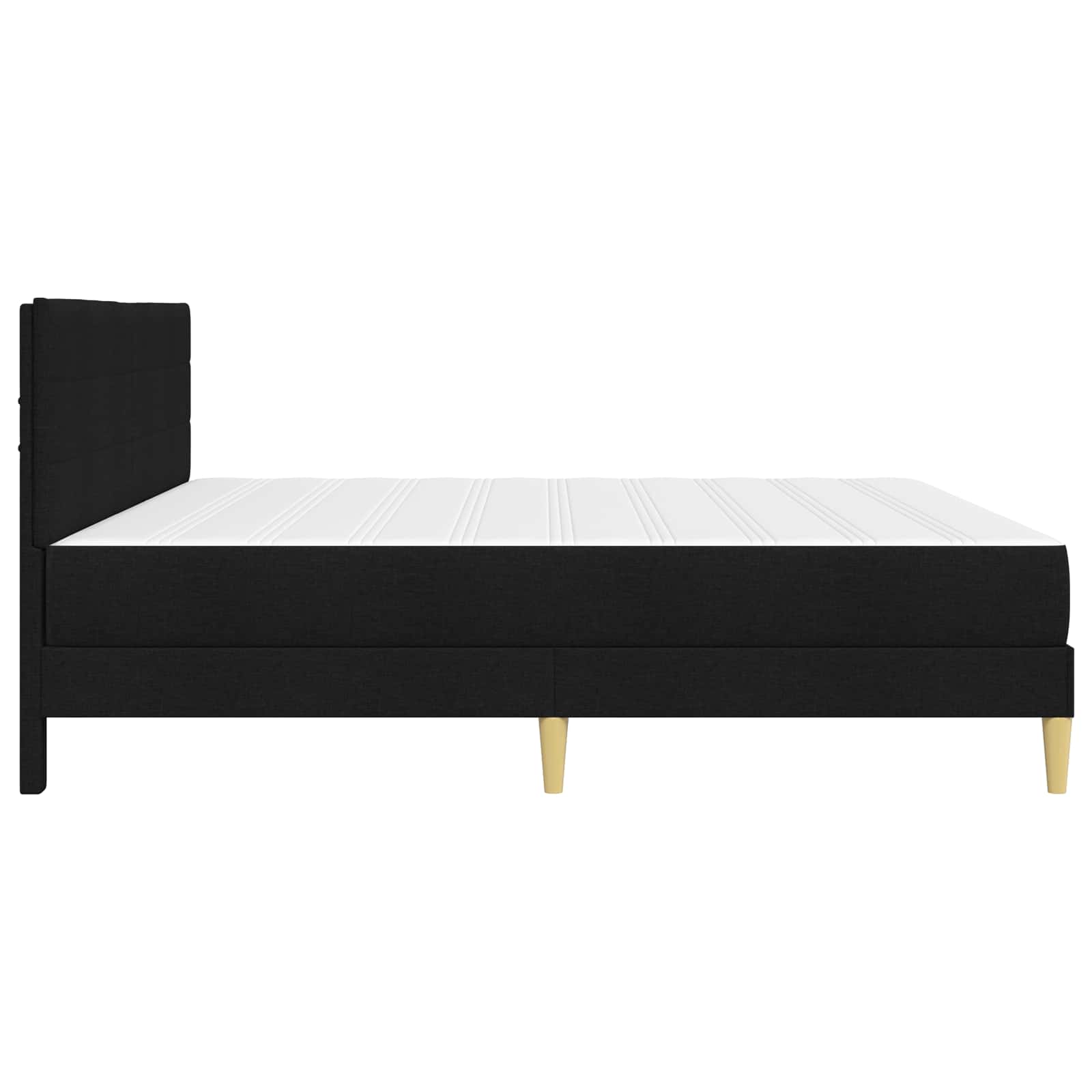 Krevetna konstrukcija Crna 200 x 200 cm Poliester