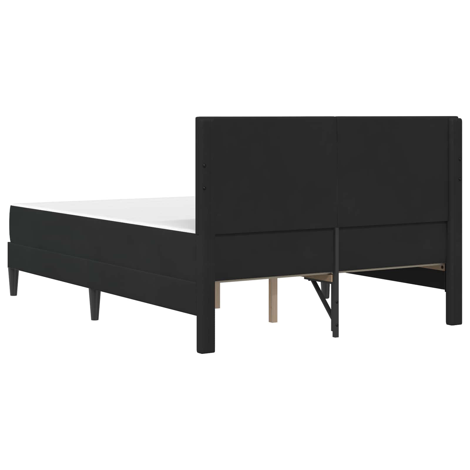 Okvir kreveta s madracem  Crna Crna 120 x 190 cm Baršun