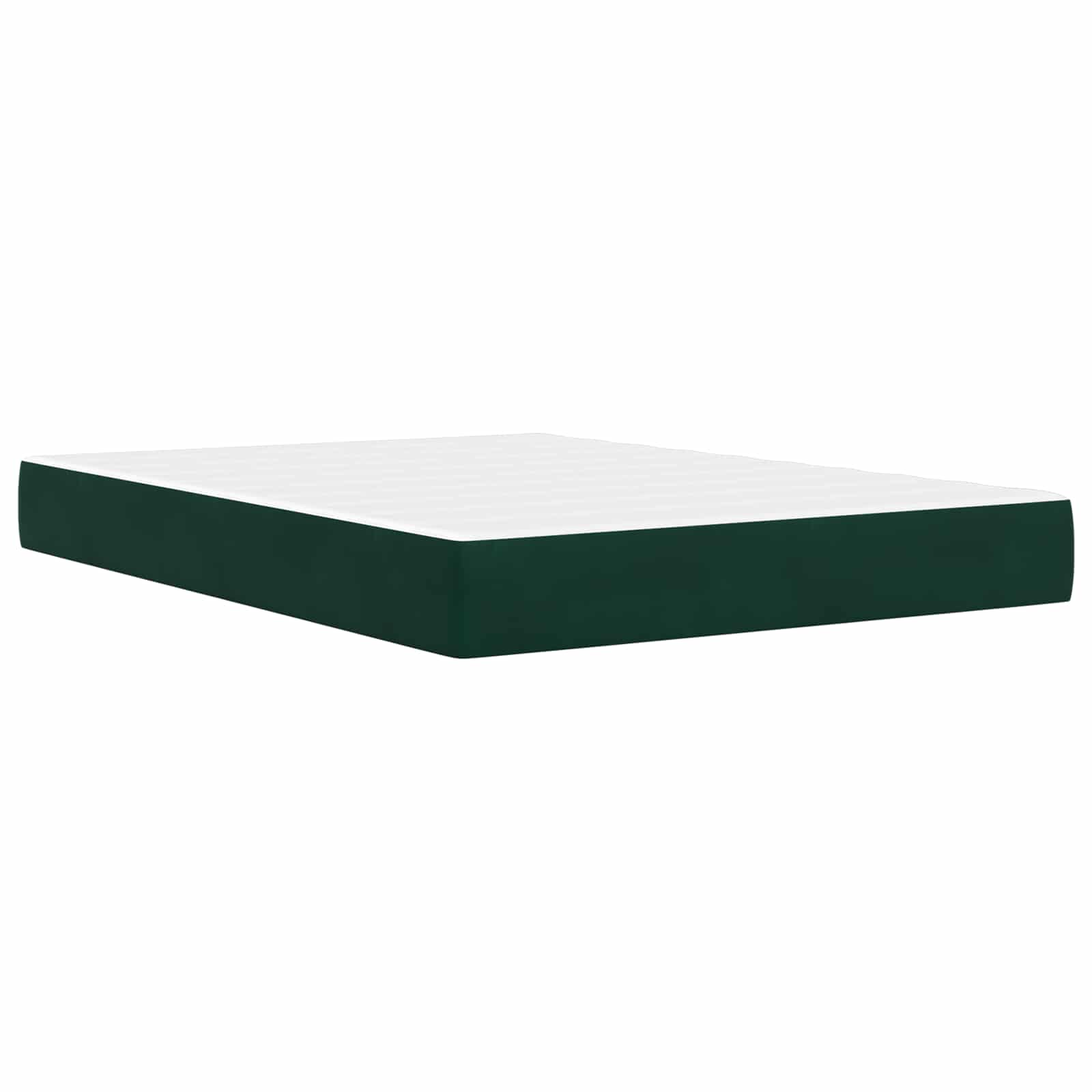 Krevetna konstrukcija 2 pcs Tamnozelena 120 x 190 cm Baršun