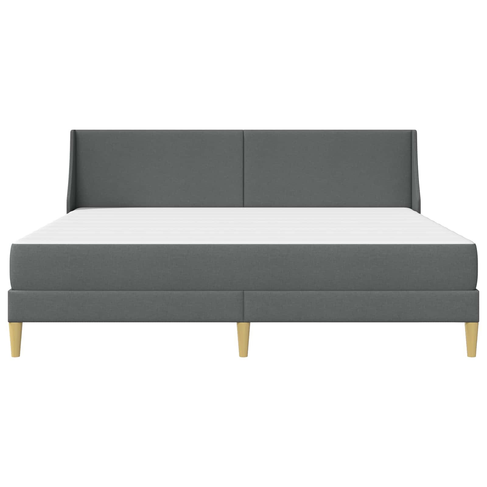 Okvir kreveta s madracem Tamno siva 180 x 200 cm tkanina
