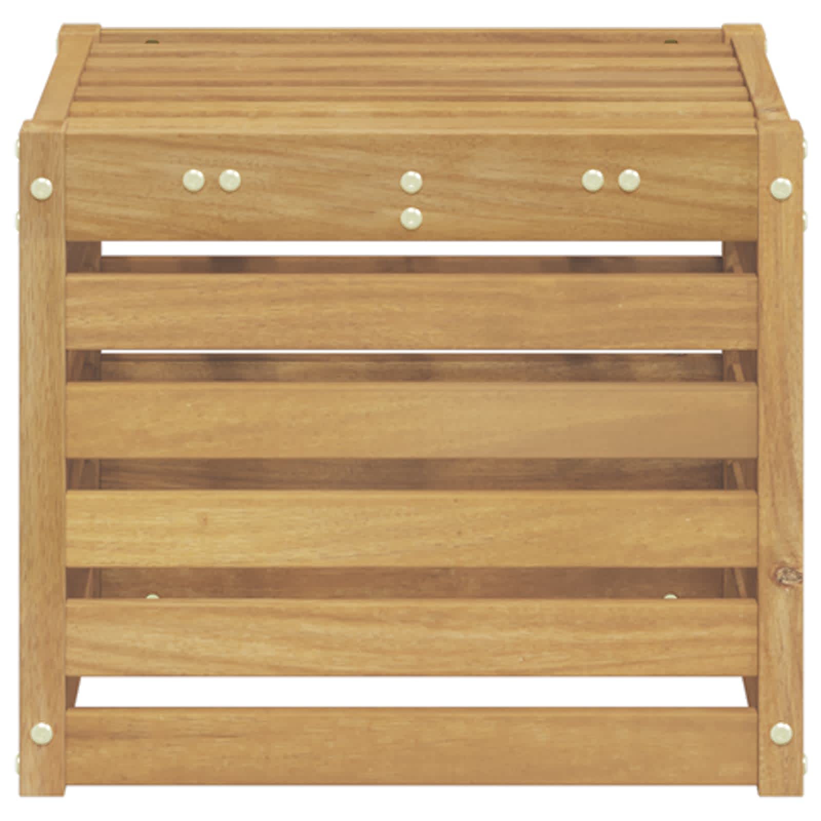 Set vanjskih sofa Bijela 35 x 38 x 37 cm Čvrsto drvo akacije