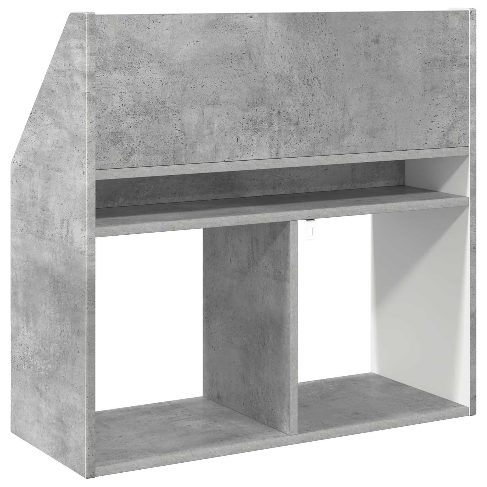 Polica za knjige za djecu Betonski sivi 72,5 x 29,5 x 69 cm