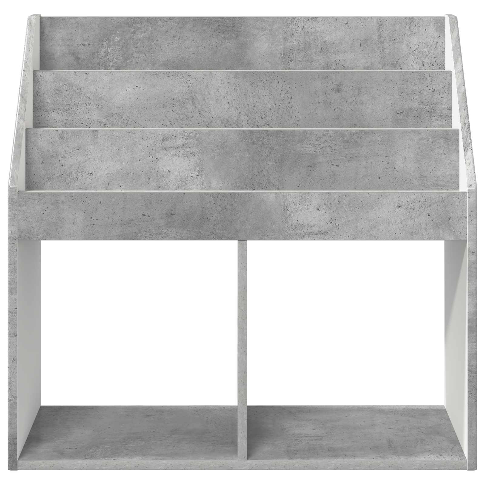 Polica za knjige za djecu Betonski sivi 72,5 x 29,5 x 69 cm