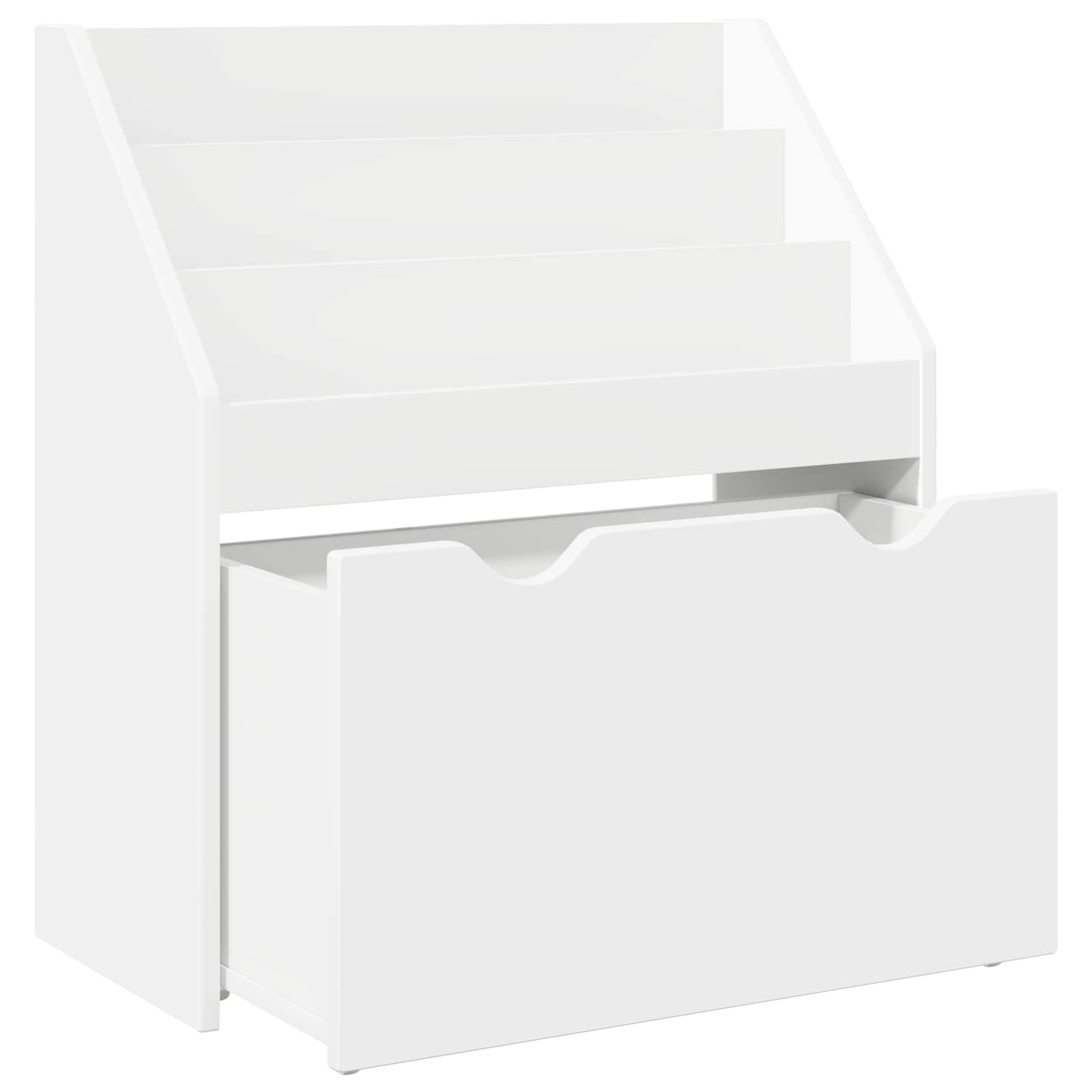 Polica za knjige za djecu s ladicama Bijelo 60 x 29,5 x 69 cm