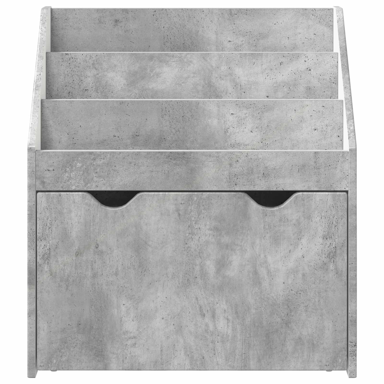 Polica za knjige za djecu Betonski sivi 60 x 29,5 x 69 cm