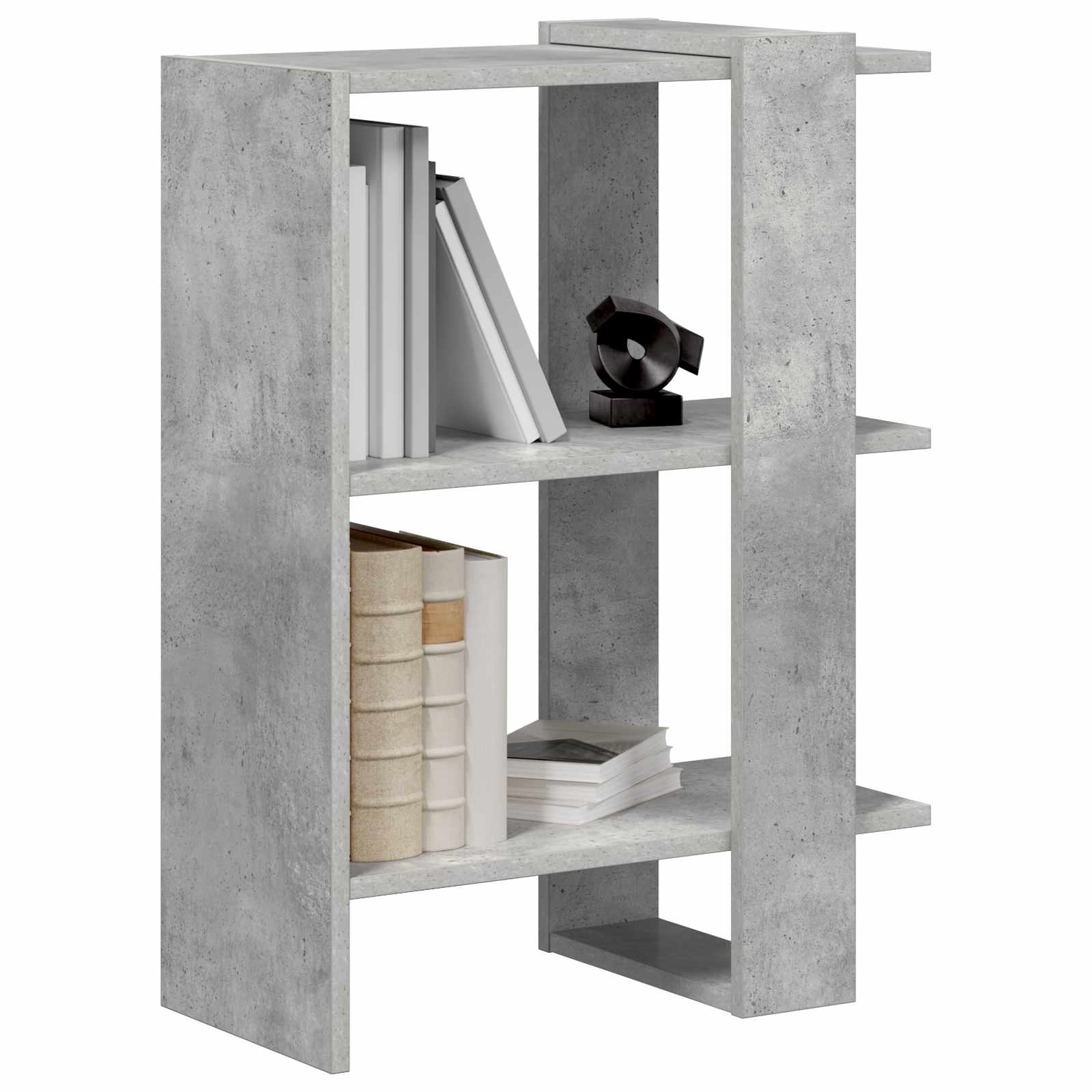 Polica Betonski sivi 52 x 25 x 71,5 cm Konstruirano drvo