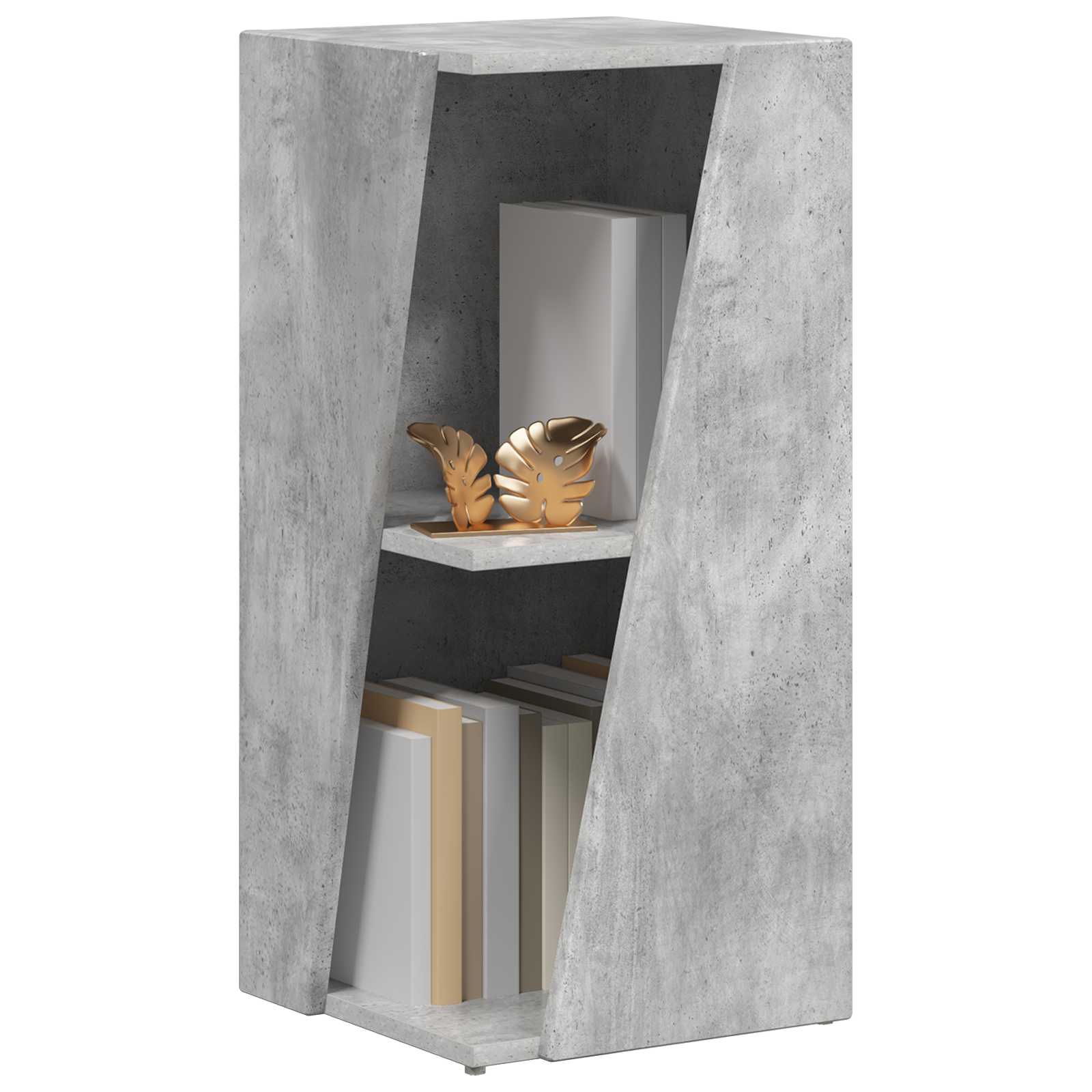 Bočna polica Betonski sivi 33 x 32 x 70,5 cm Konstruirano drvo