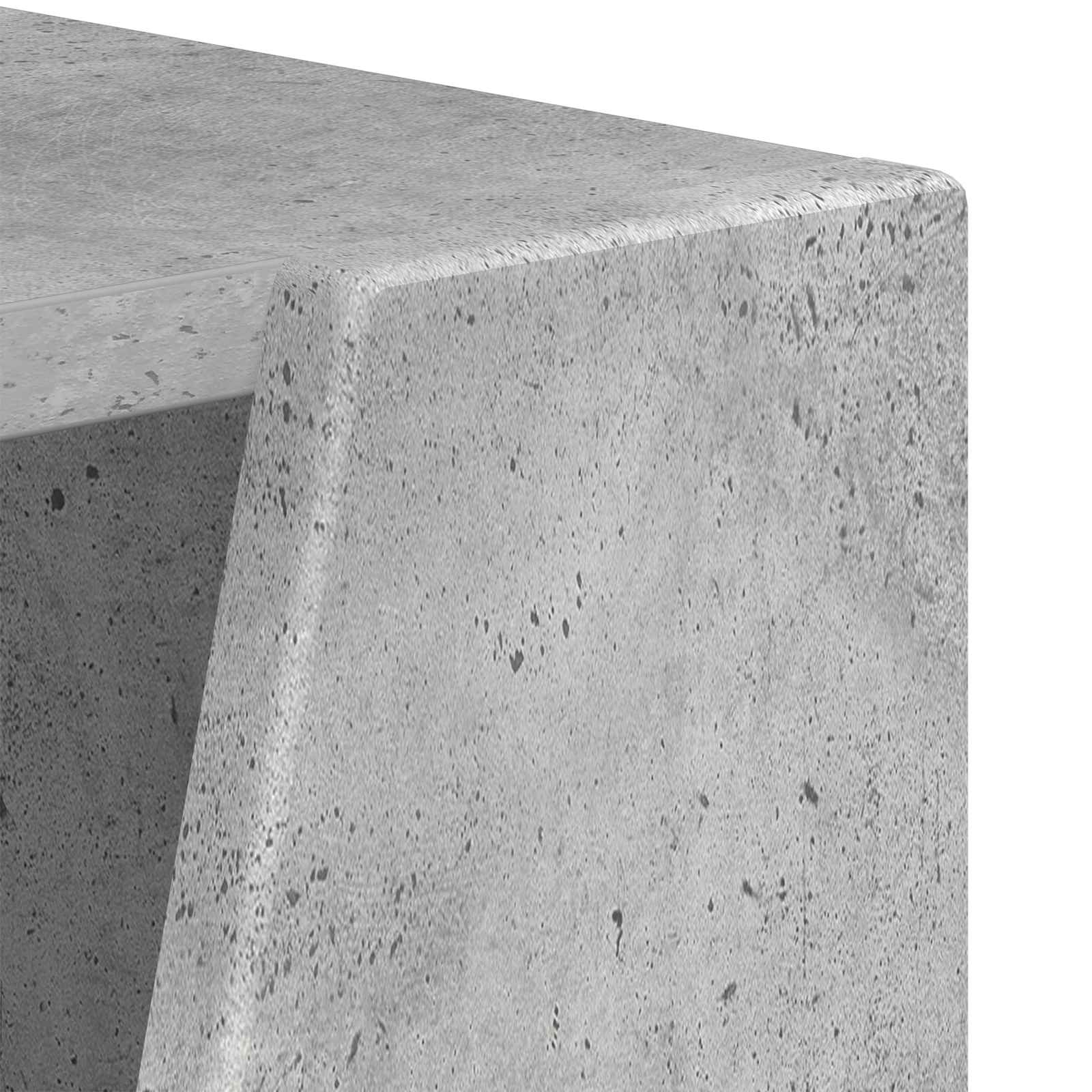Bočna polica Betonski sivi 33 x 32 x 100,5 cm Konstruirano drvo