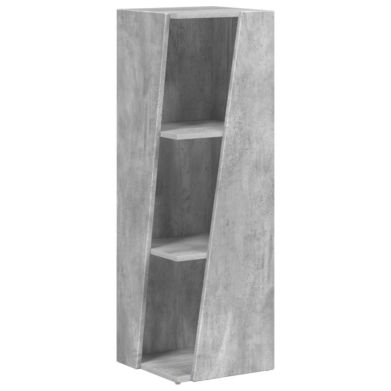 Bočna polica Betonski sivi 33 x 32 x 100,5 cm Konstruirano drvo
