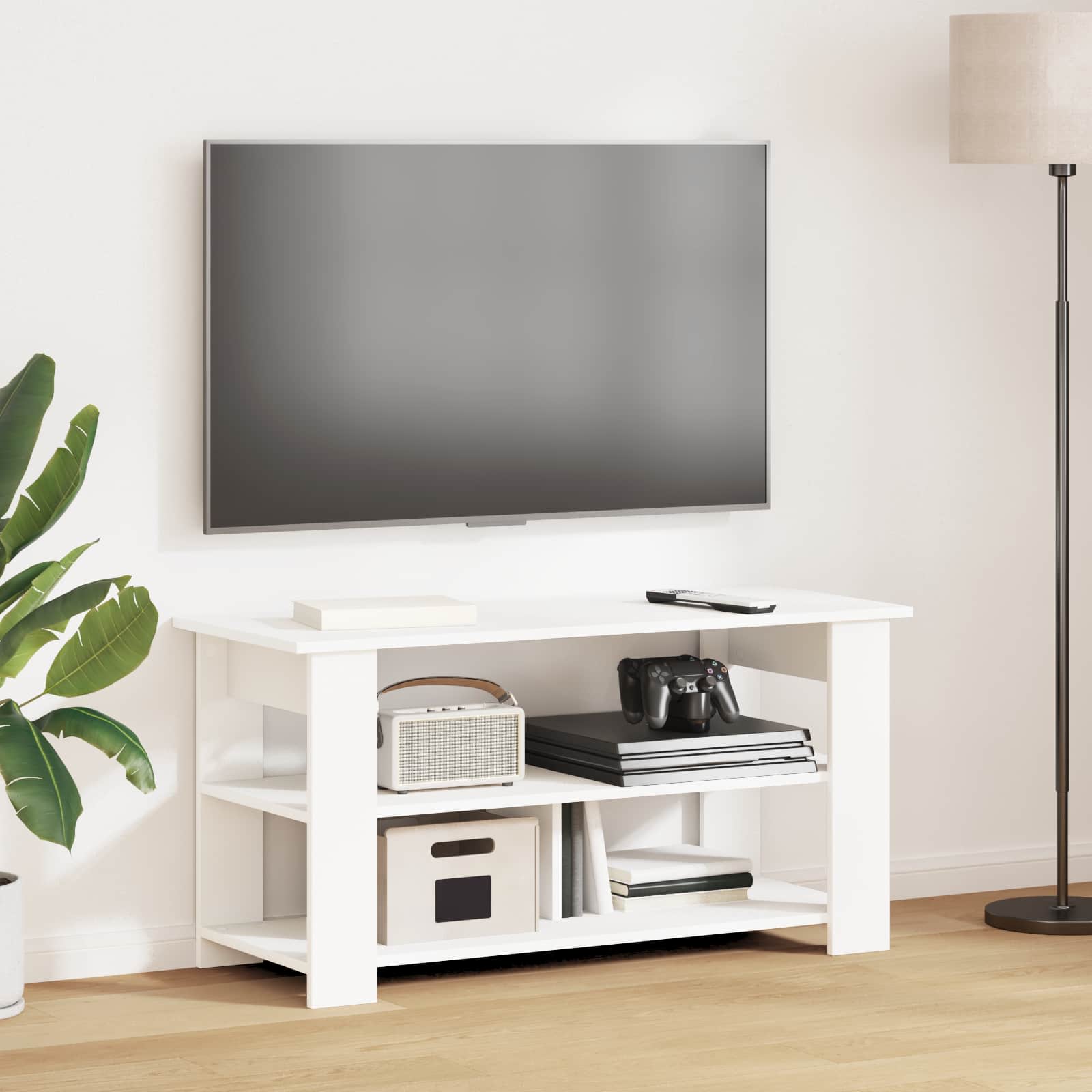 Stalak za TV Bijelo 100 x 40 x 50 cm