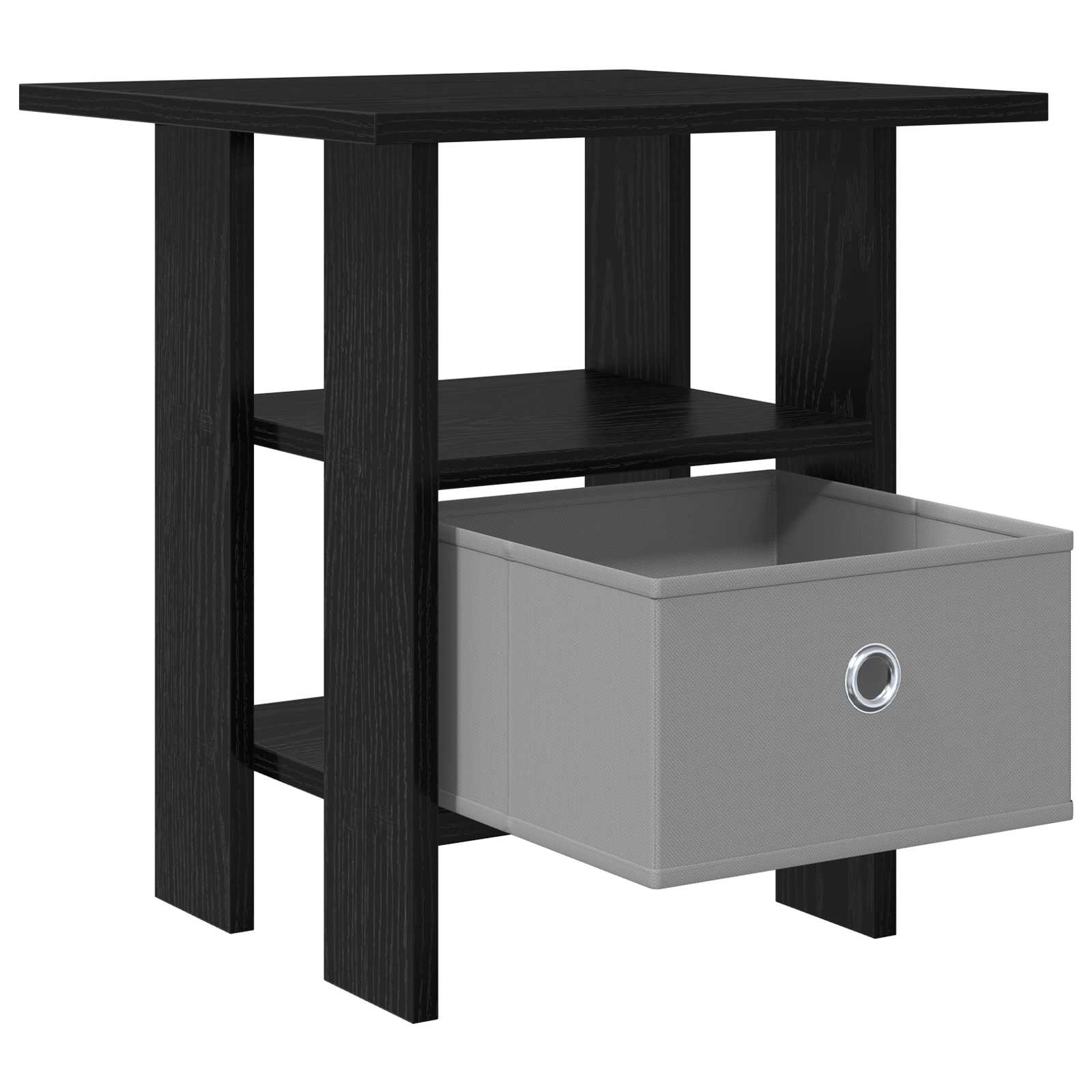 Noćni ormarić s ladicama 2 pcs Crni hrast 41 x 40 x 45 cm