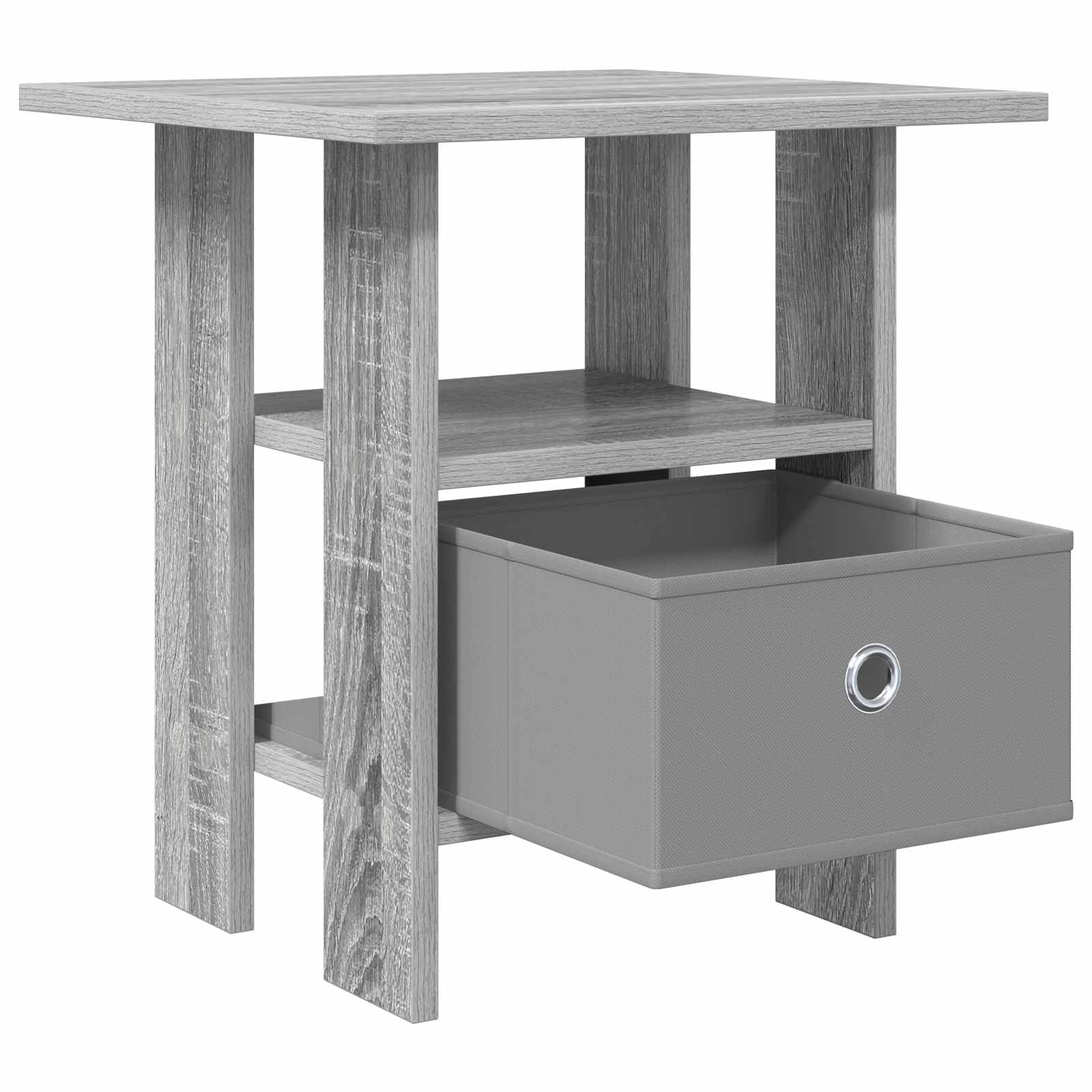 Noćni ormarić s ladicama 2 pcs Siva Sonoma 41 x 40 x 45 cm
