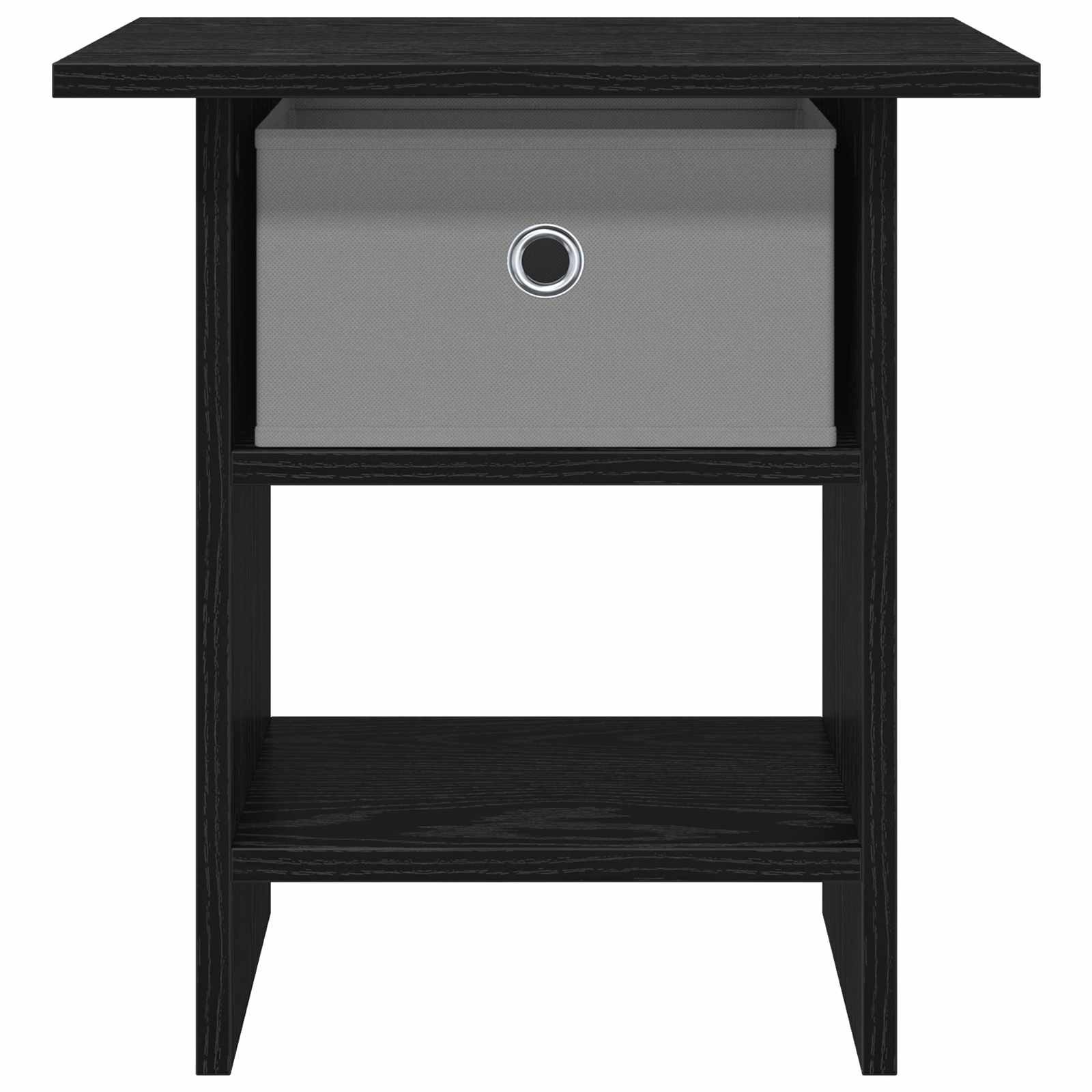 Noćni ormarić s ladicama 2 pcs Crni hrast 41 x 40 x 45 cm