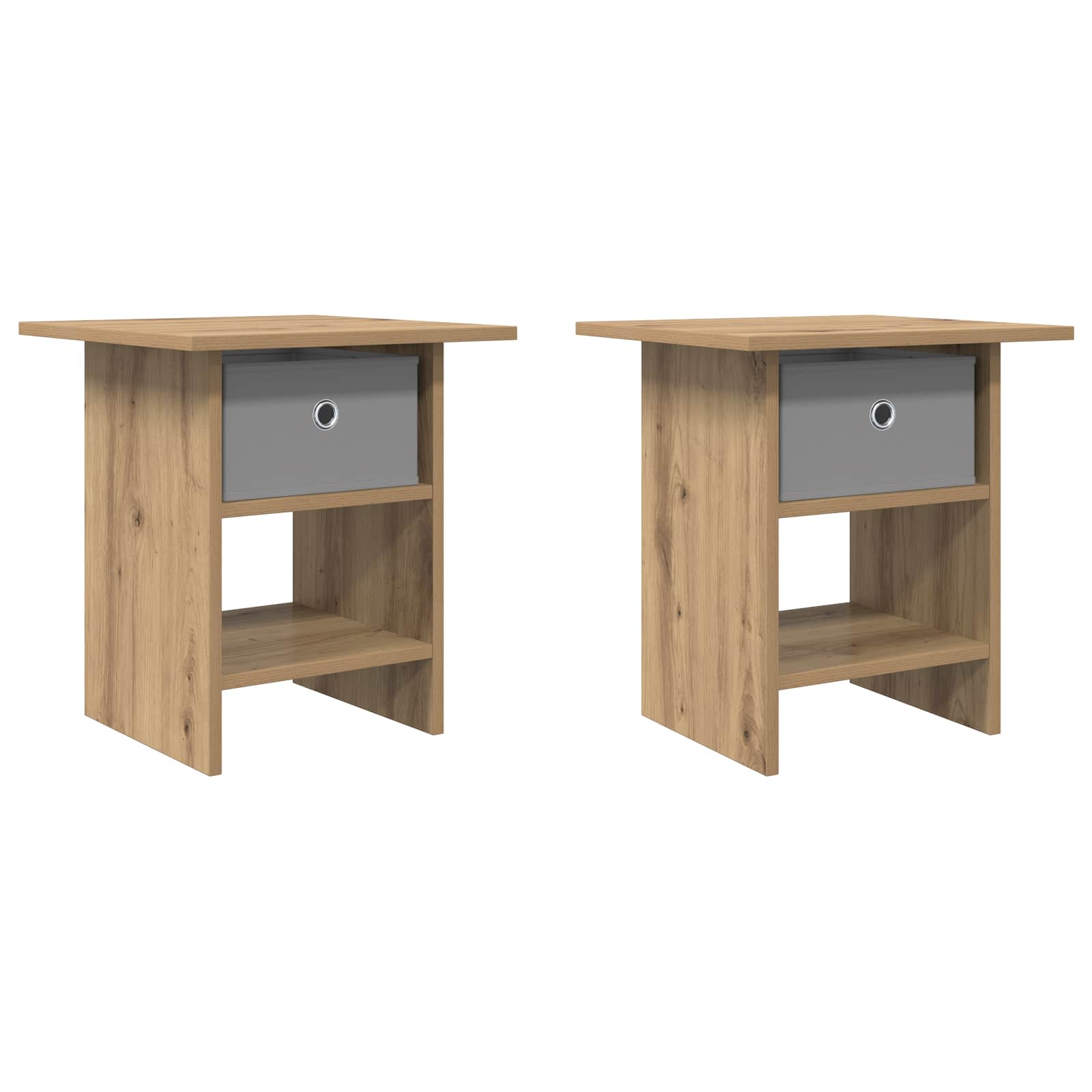 Noćni ormarić s ladicama 2 pcs Umjetnički hrast 41 x 40 x 45 cm