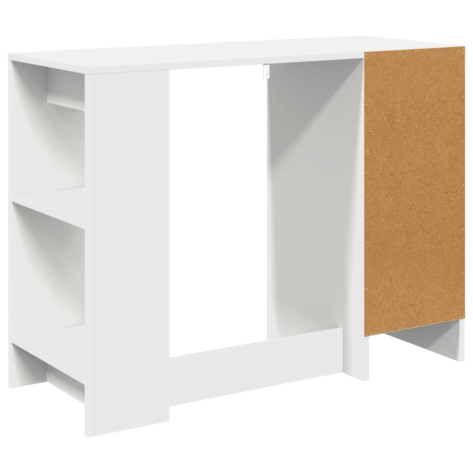 Stol s ladicama Bijelo 100 x 40 x 75 cm Konstruirano drvo