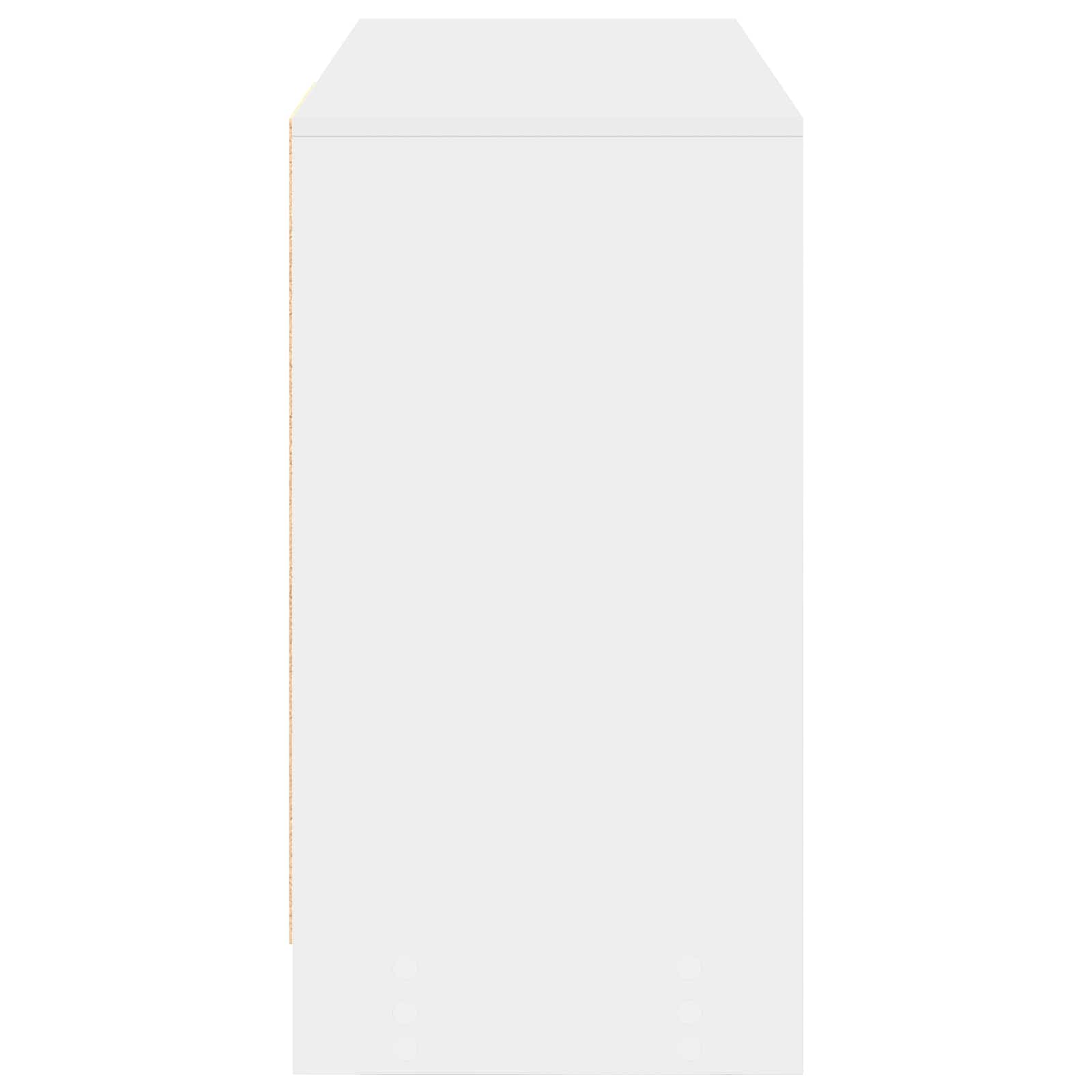 Stol s ladicama Bijelo 100 x 40 x 75 cm Konstruirano drvo