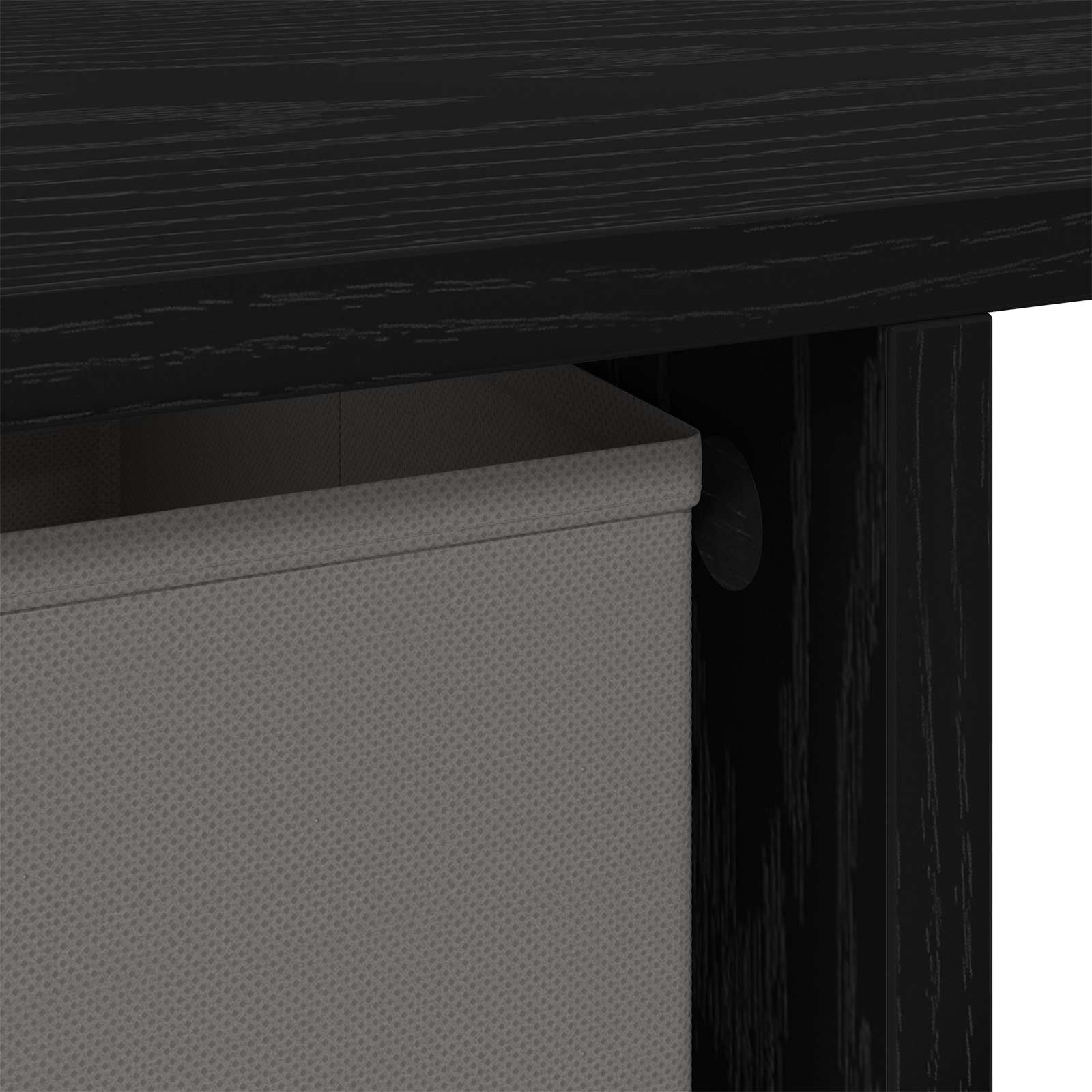 Stol s ladicama Crni hrast 100 x 40 x 75 cm Konstruirano drvo