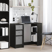 Stol s ladicama Crni hrast 100 x 40 x 75 cm Konstruirano drvo