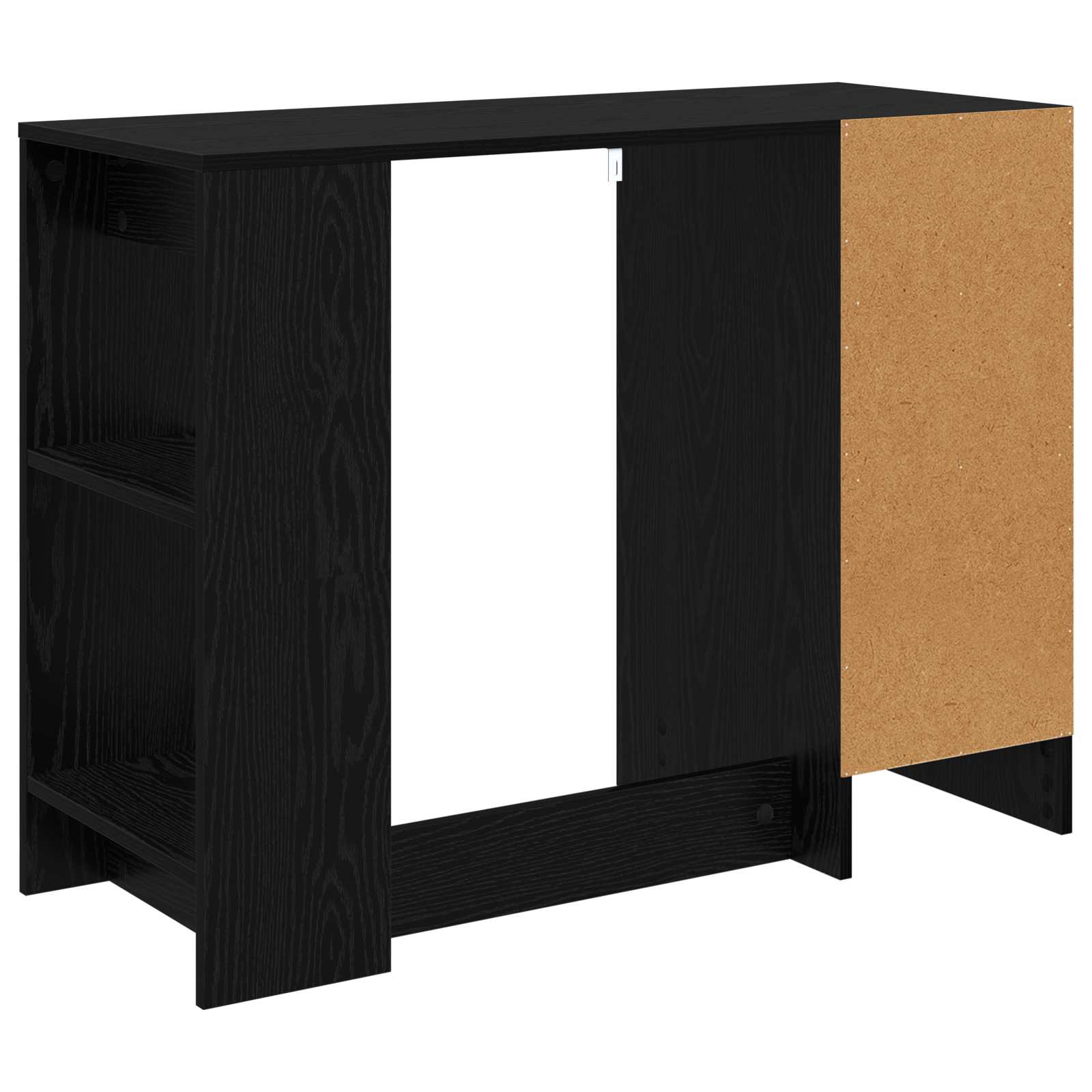 Stol s ladicama Crni hrast 100 x 40 x 75 cm Konstruirano drvo