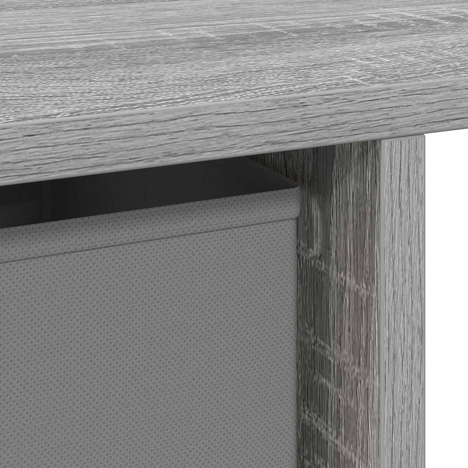 Stol s ladicama Siva Sonoma 100 x 40 x 75 cm Konstruirano drvo
