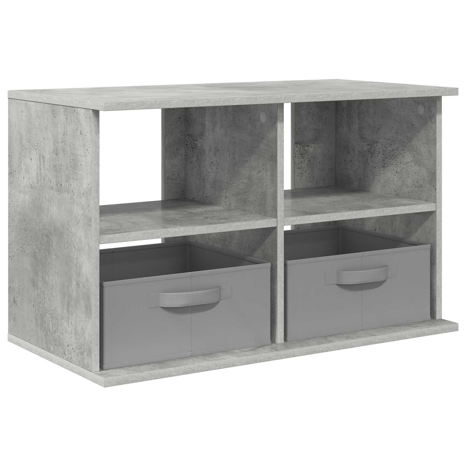 Stalak za TV s ladicama Betonski sivi 79 x 40 x 48 cm