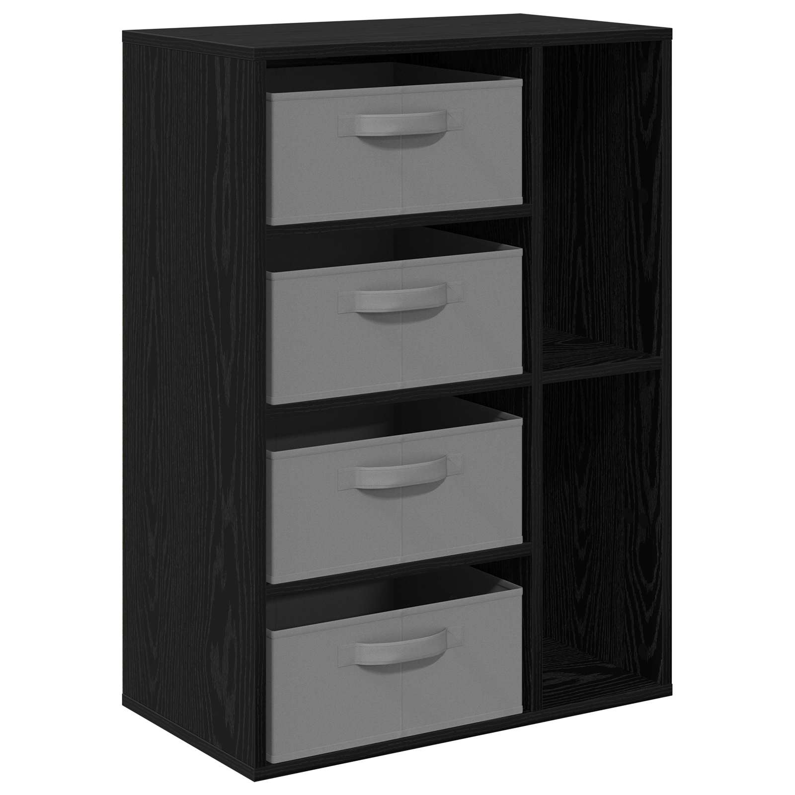 Kreveta s ladicama Crni hrast 60 x 33,5 x 84 cm