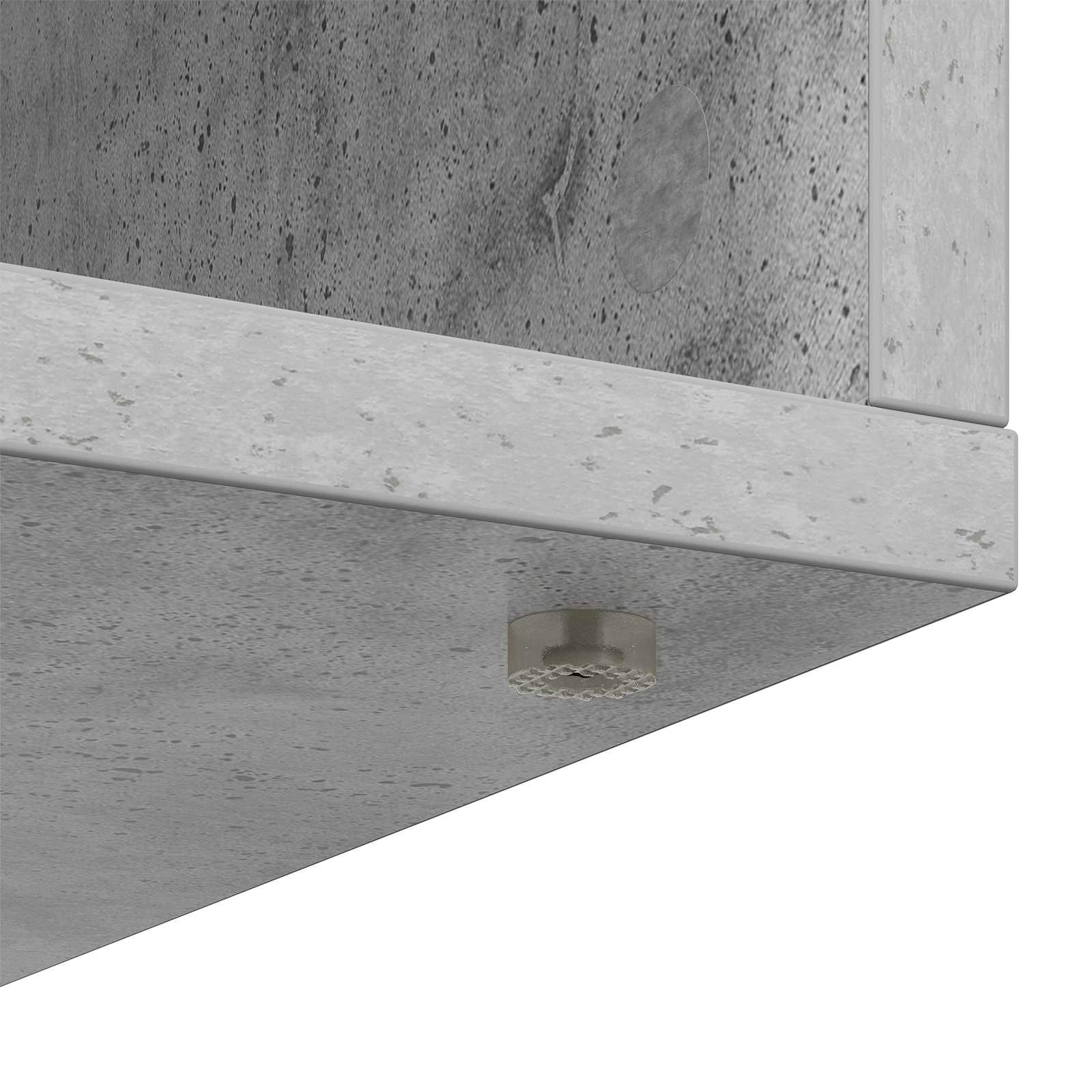 Kreveta s ladicama Betonski sivi 60 x 33,5 x 84 cm