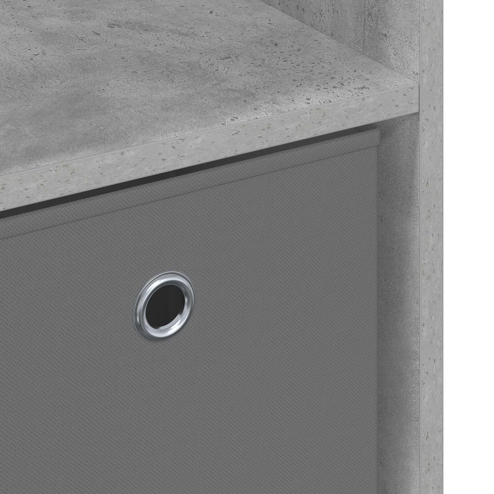 Kreveta s ladicama Betonski sivi 88,5 x 29 x 84,5 cm