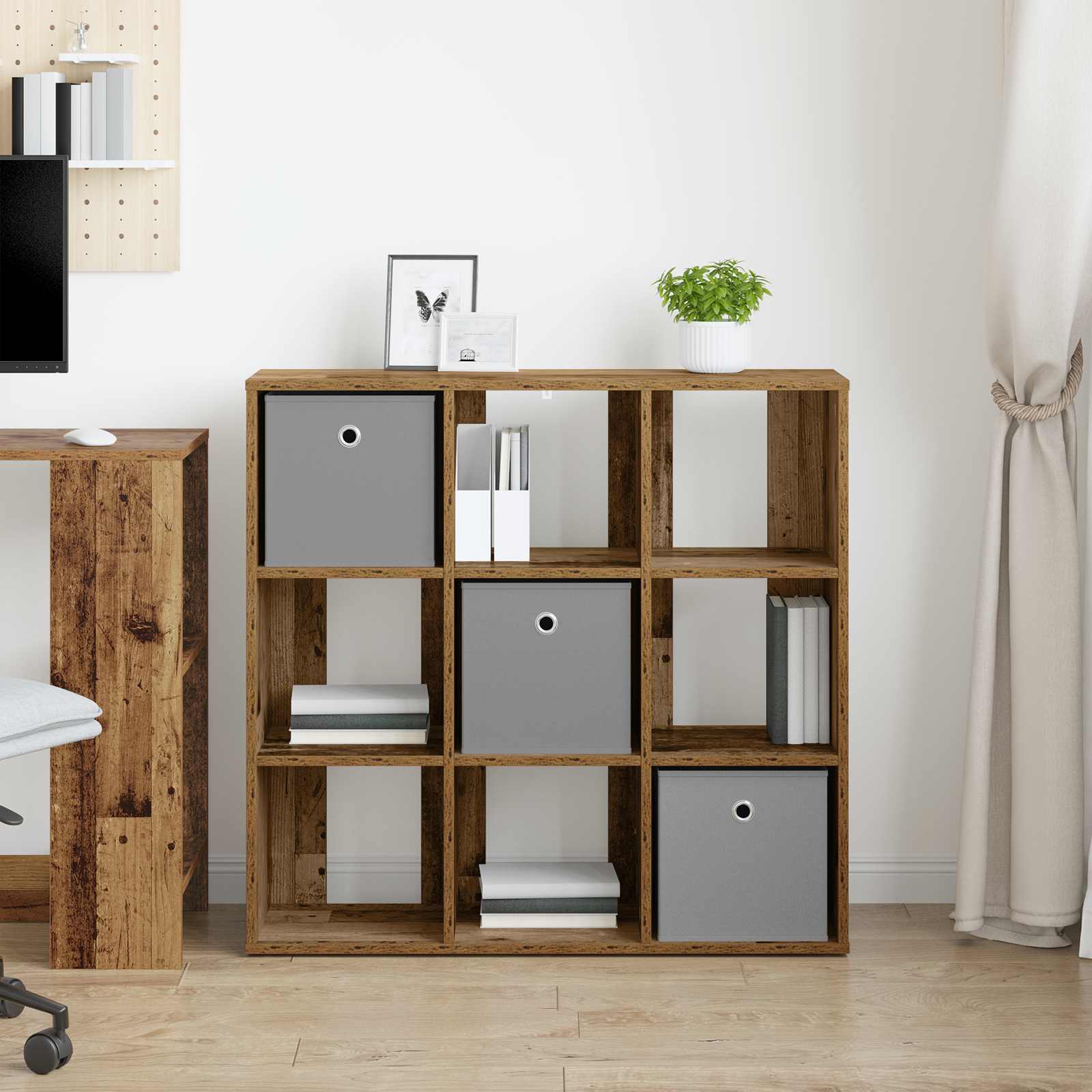 Kreveta s ladicama Staro drvo 88,5 x 29 x 84,5 cm