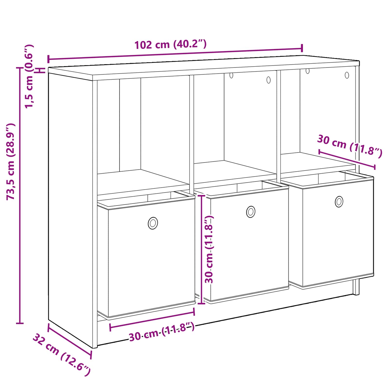 Kreveta s ladicama Crni hrast 102 x 32 x 73,5 cm