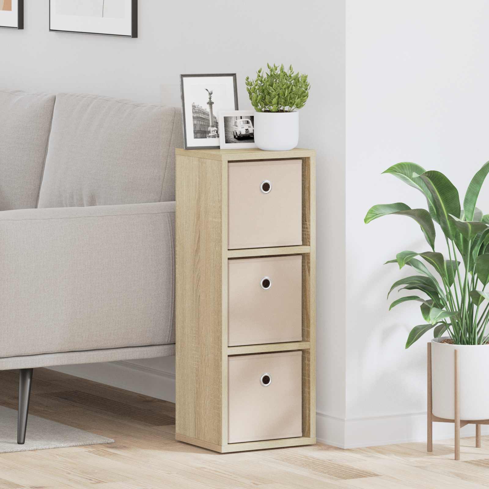 Kreveta s ladicama Sonoma hrast 25,5 x 22 x 69,5 cm