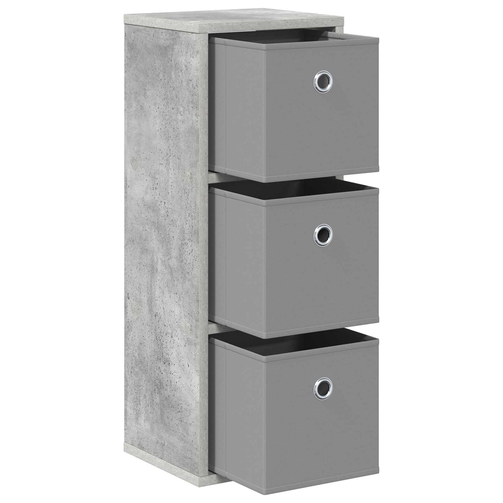 Kreveta s ladicama Betonski sivi 25,5 x 22 x 69,5 cm
