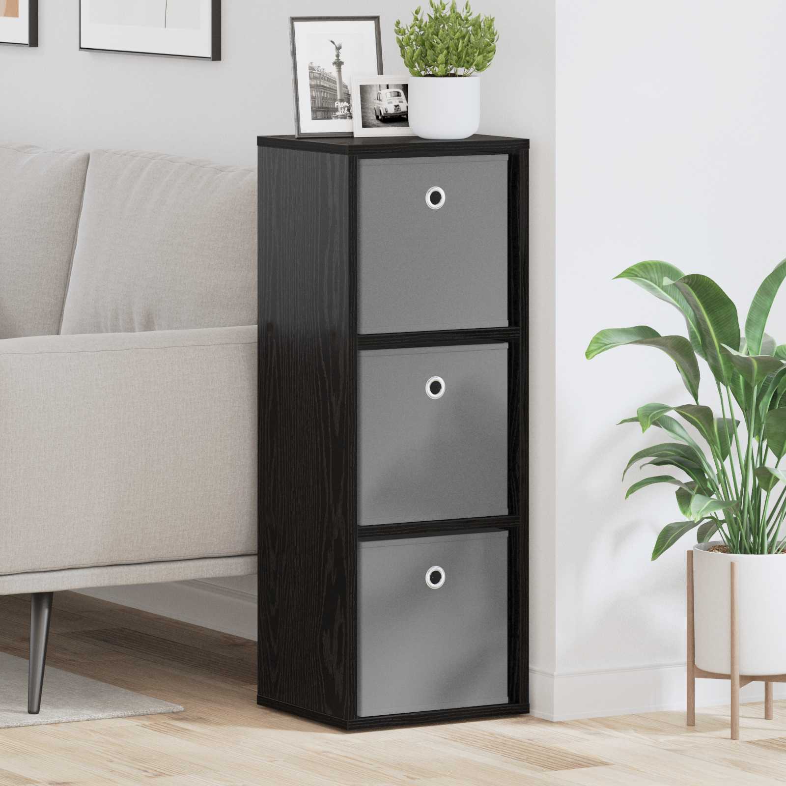 Kreveta s ladicama Crni hrast 30,5 x 27 x 84,5 cm
