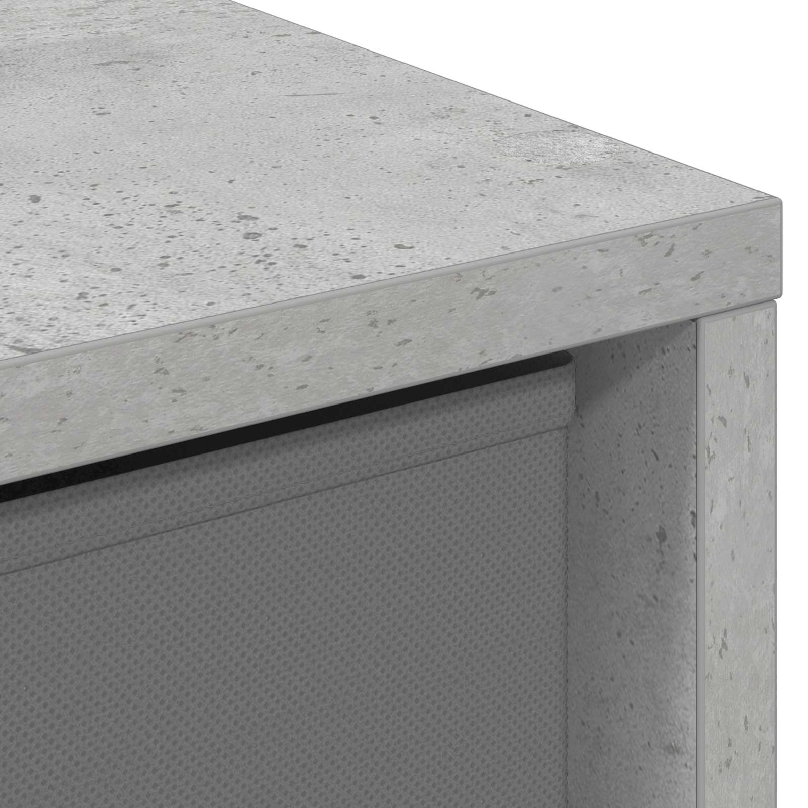 Kreveta s ladicama Betonski sivi 30,5 x 27 x 84,5 cm