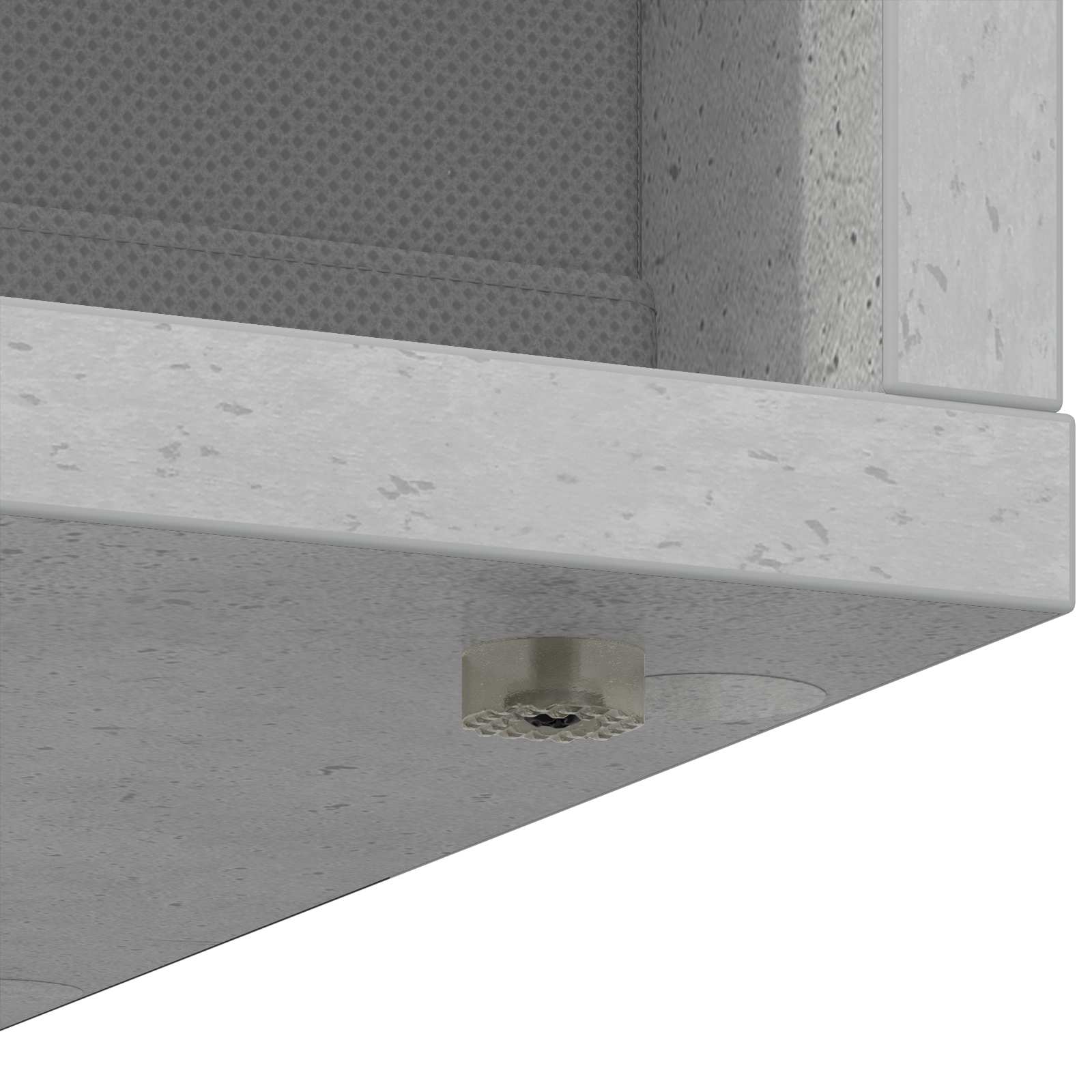 Kreveta s ladicama Betonski sivi 35 x 32 x 99,5 cm